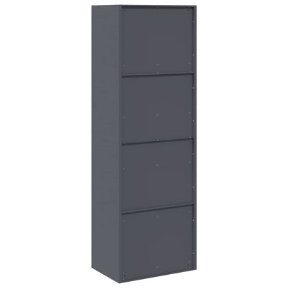 Aufbewahrungsschrank 2 stk. Anthrazit 60 x 40 x 180 cm Stahl