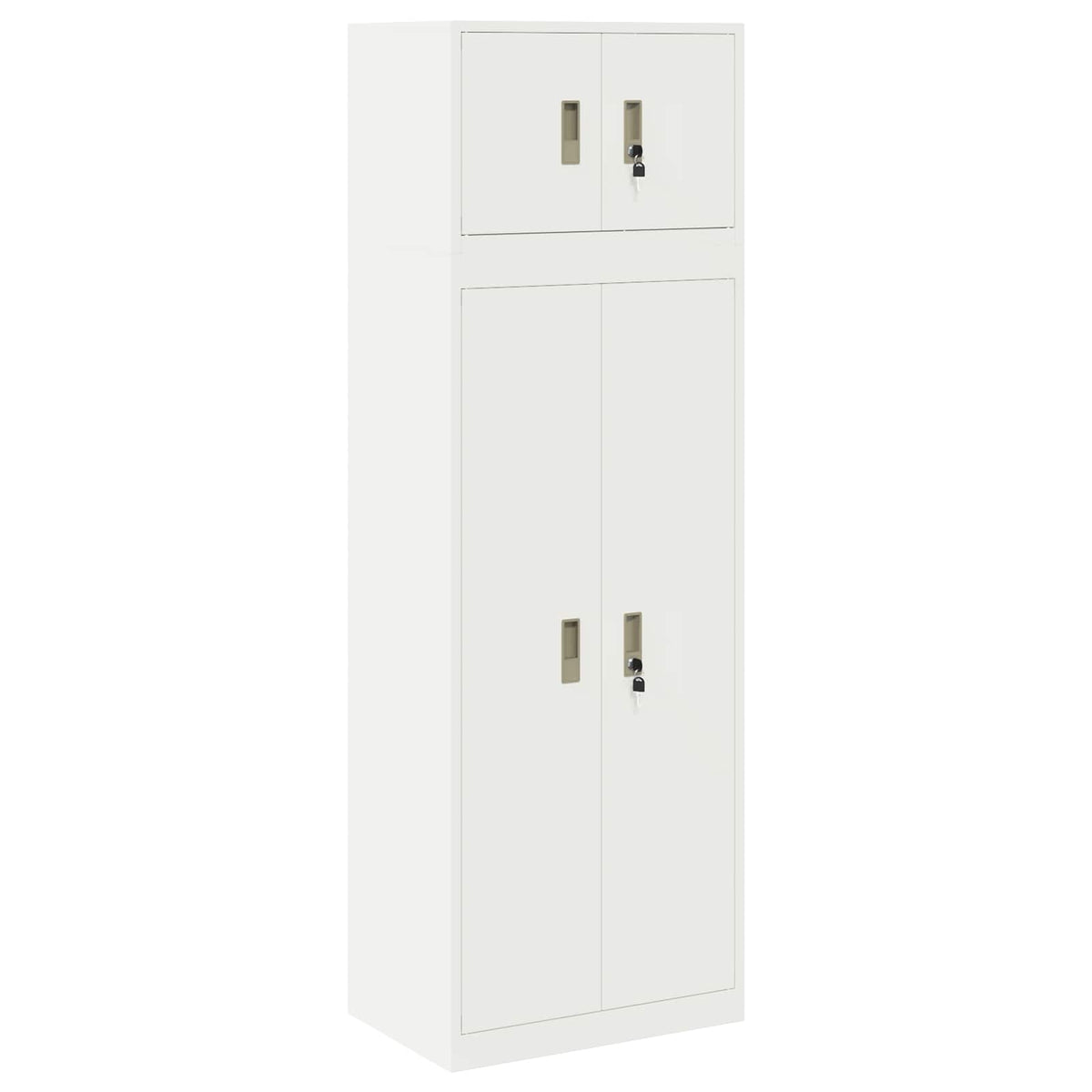 Aufbewahrungsschrank 2 stk. 60 x 40 x 180 cm Stahl Abschließbar