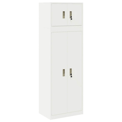 Aufbewahrungsschrank 2 stk. 60 x 40 x 180 cm Stahl Abschließbar
