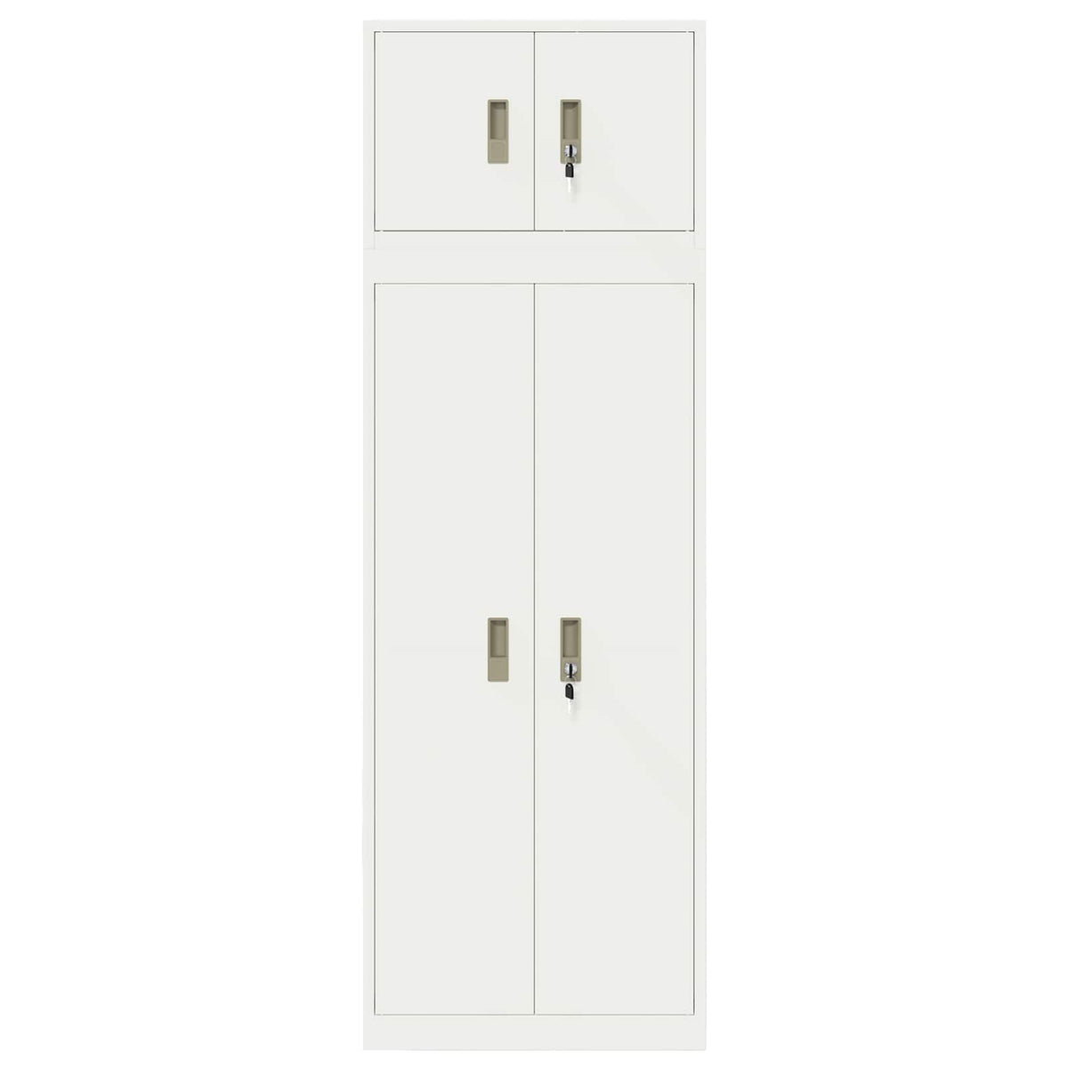 Aufbewahrungsschrank 2 stk. 60 x 40 x 180 cm Stahl Abschließbar