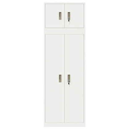 Aufbewahrungsschrank 2 stk. 60 x 40 x 180 cm Stahl Abschließbar