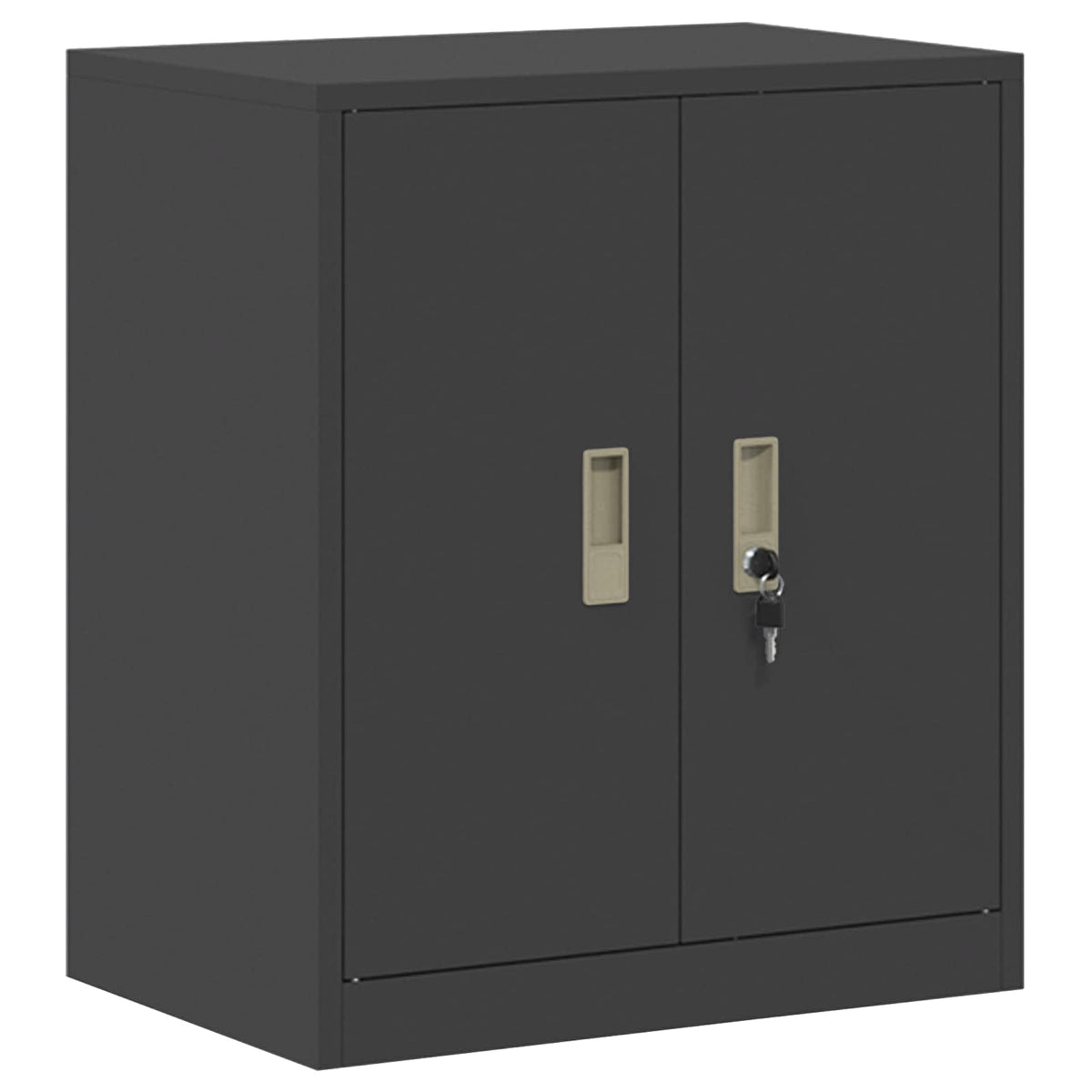 Aufbewahrungsschrank 2 stk. Schwarz 60 x 40 x 175 cm Stahl