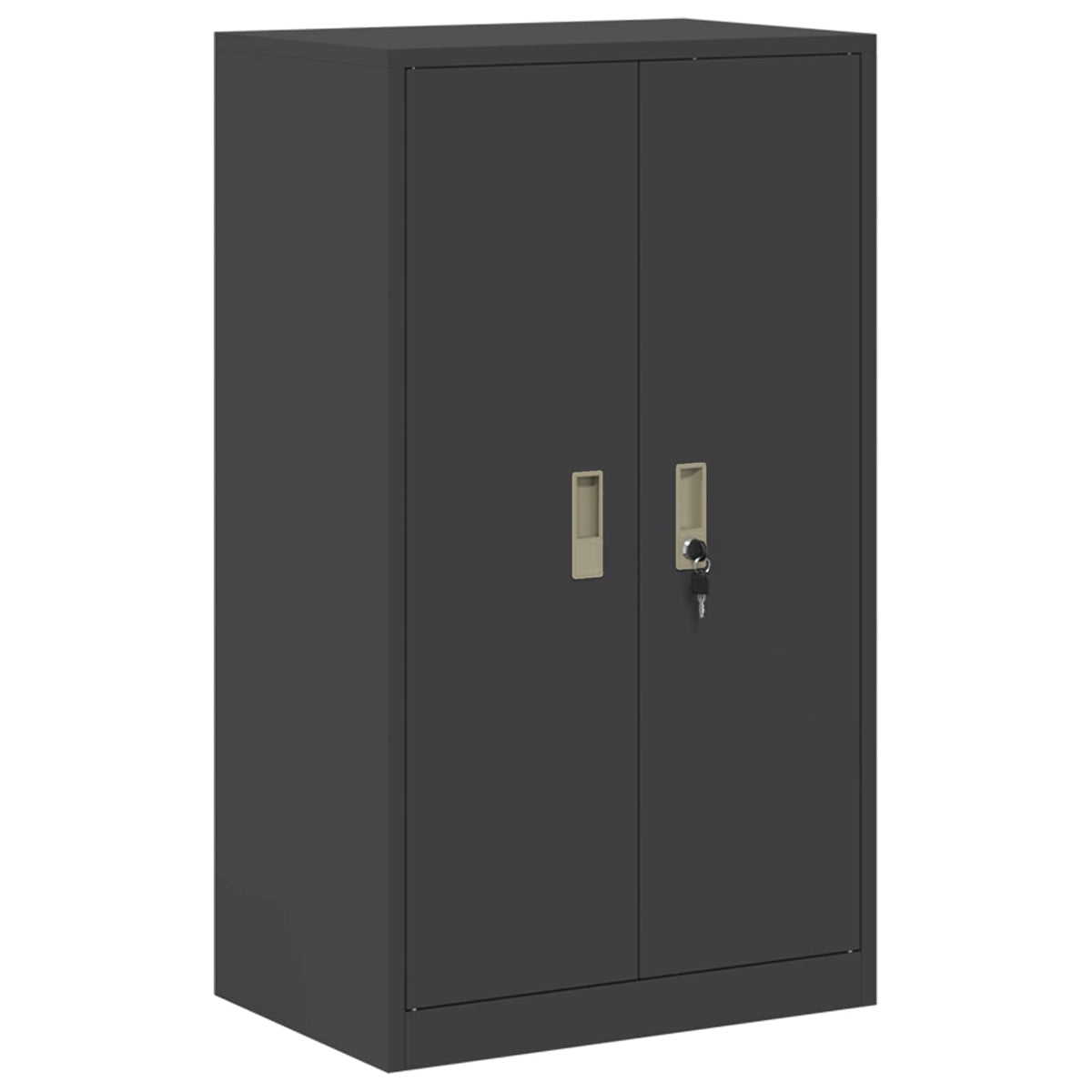 Aufbewahrungsschrank 2 stk. Schwarz 60 x 40 x 175 cm Stahl
