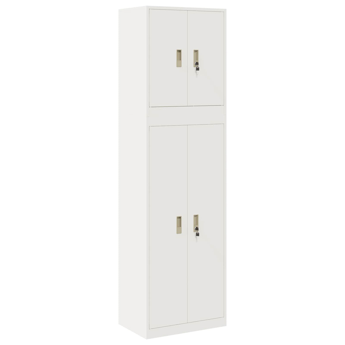 Aufbewahrungsschrank 2 stk. 60 x 40 x 210 cm Stahl Abschließbar