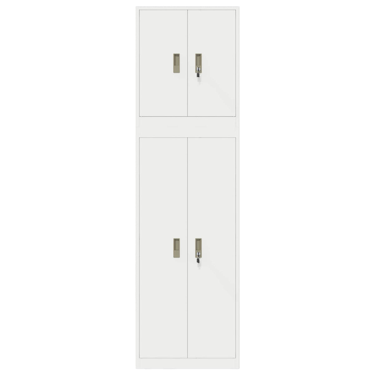 Aufbewahrungsschrank 2 stk. 60 x 40 x 210 cm Stahl Abschließbar