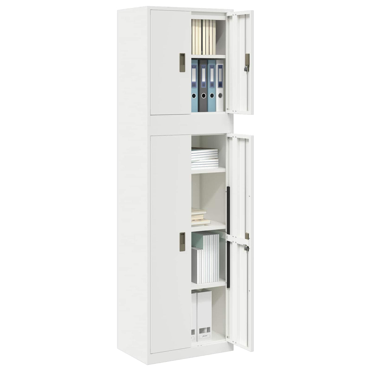 Aufbewahrungsschrank 2 stk. 60 x 40 x 210 cm Stahl Abschließbar