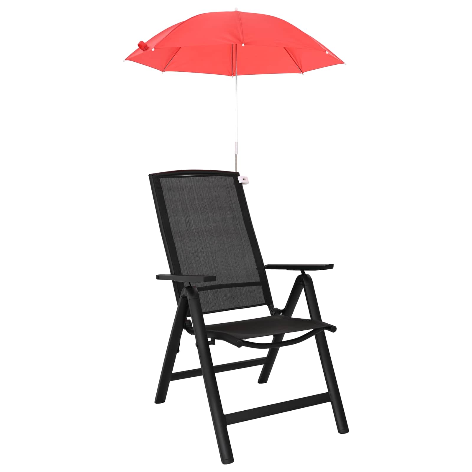 Sonnenschirm mit Klemme Ø 105 x 86 cm 170T Polyester 2 Stk.