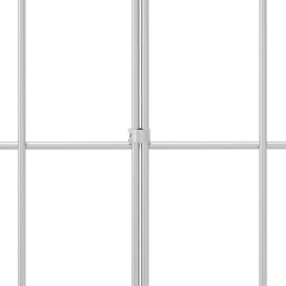 Gartenzaun-Paneel 12 stk. 25 x 30 cm Verzinkter Stahl Silber