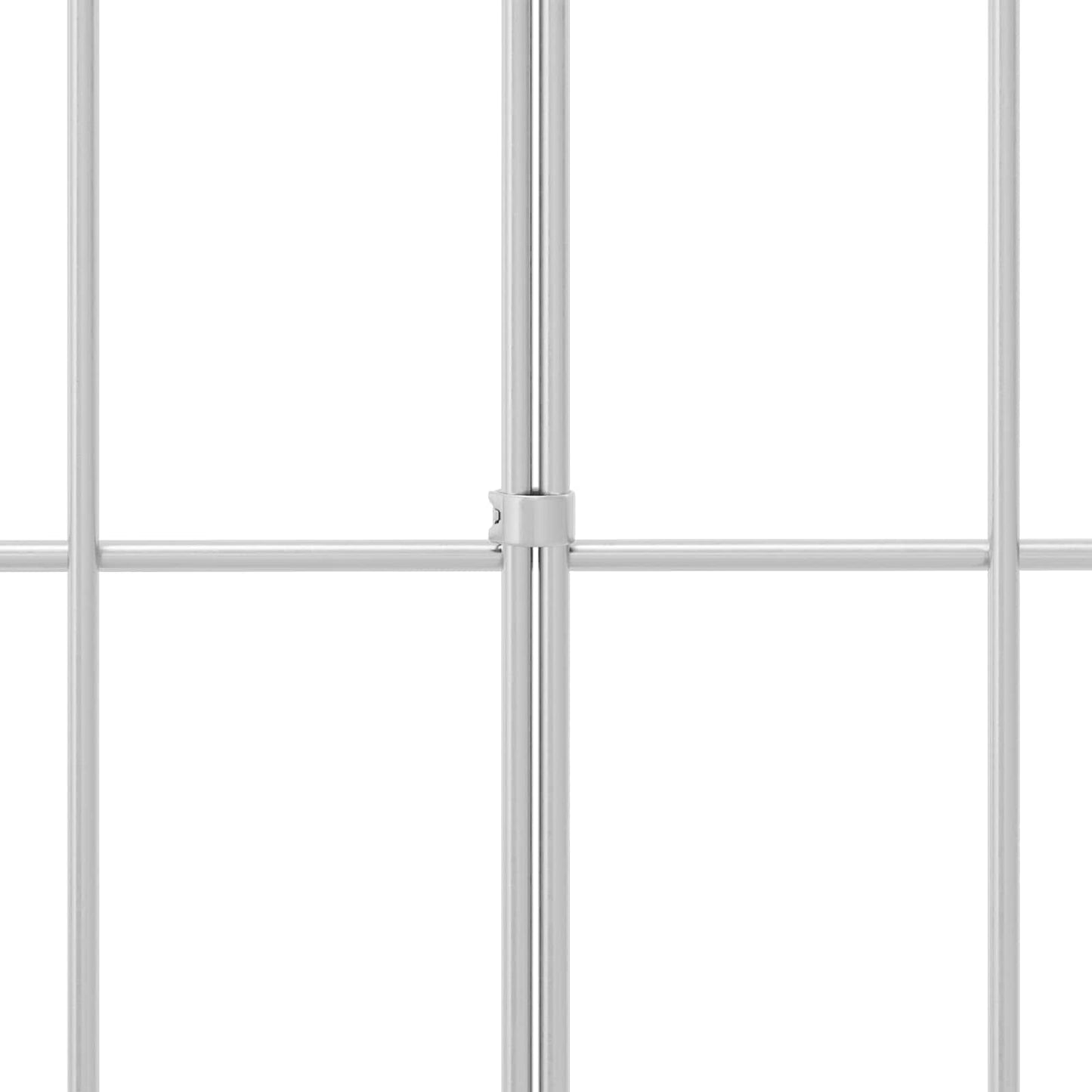 Gartenzaun-Paneel 12 stk. 50 x 30 cm Verzinkter Stahl Silber