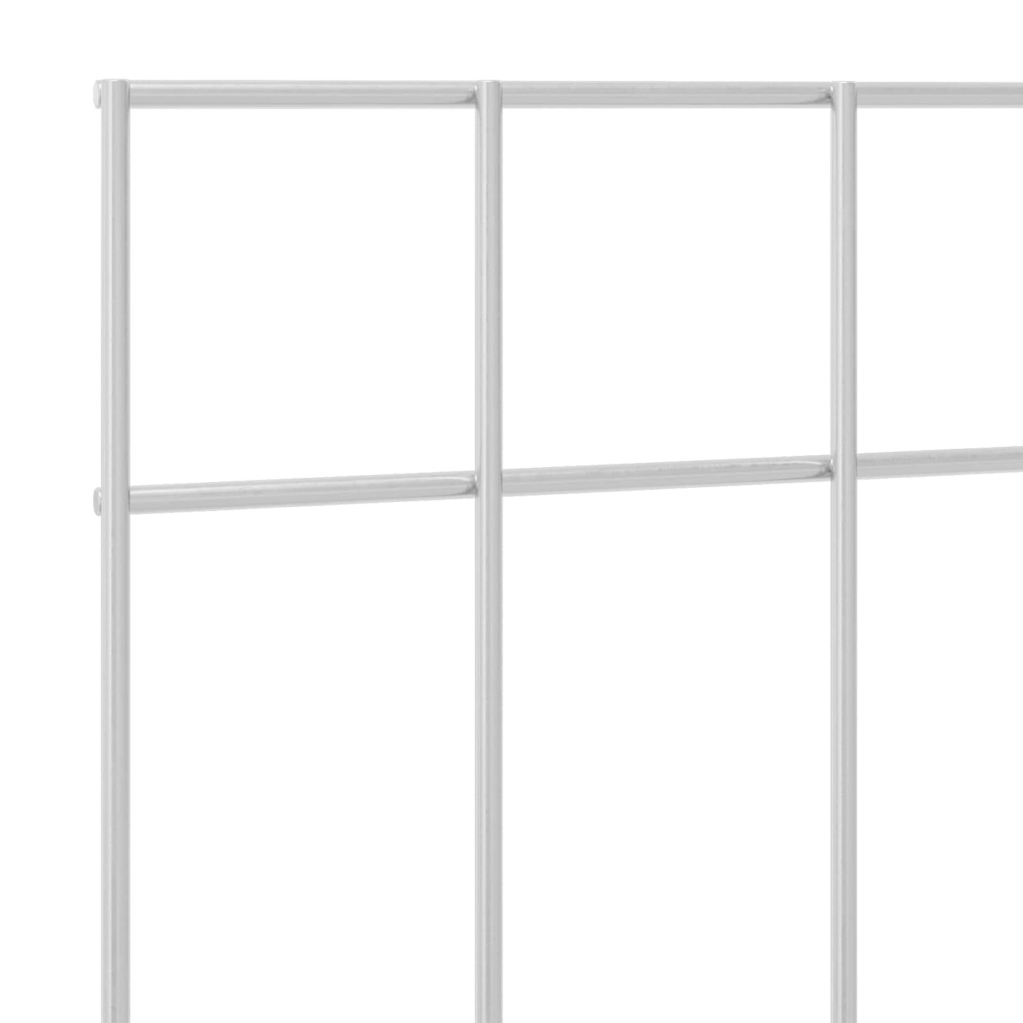 Gartenzaun-Paneel 24 stk. 50 x 30 cm Verzinkter Stahl Silber