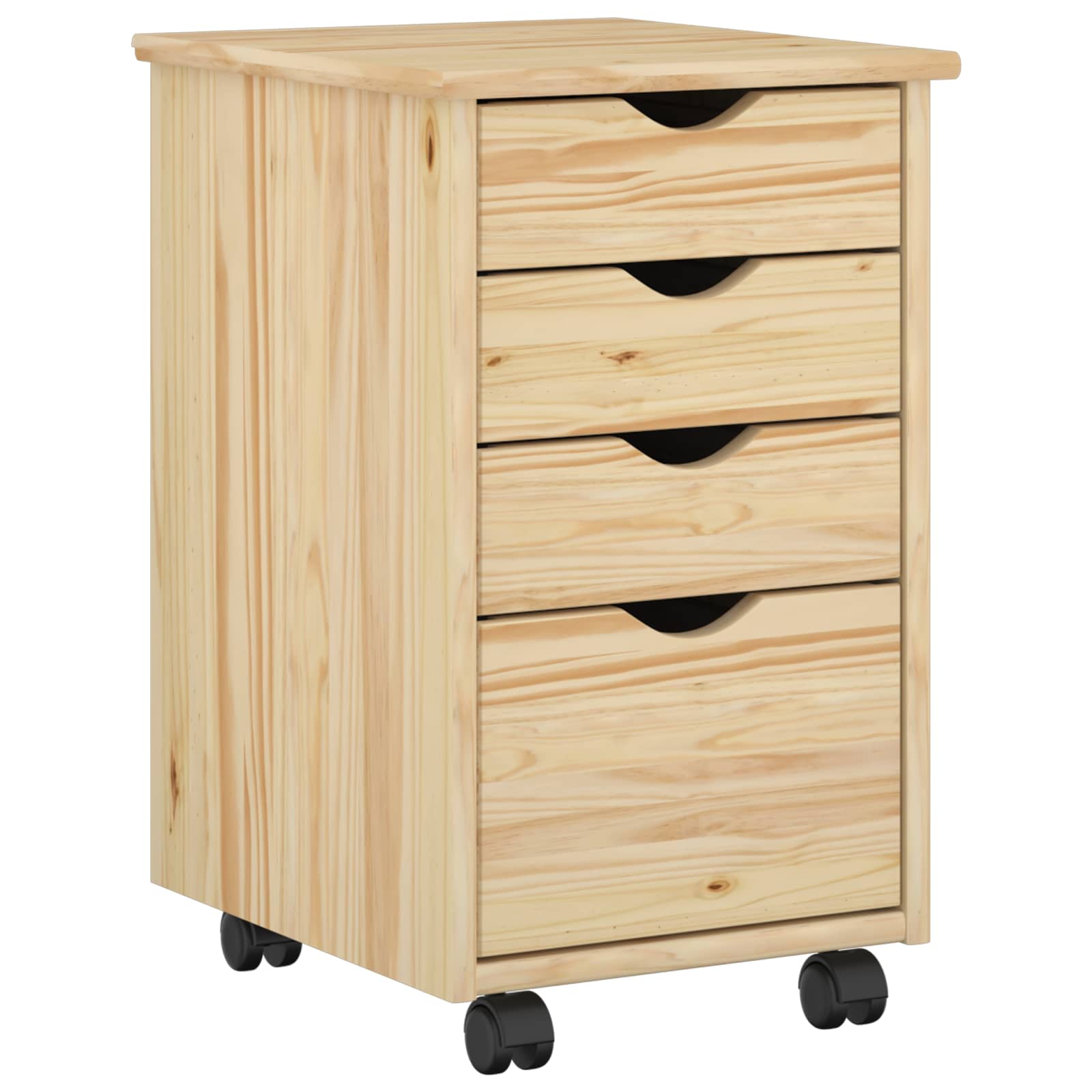 Schreibtischschrank-Set 2 stk. Braun Massives Kiefernholz