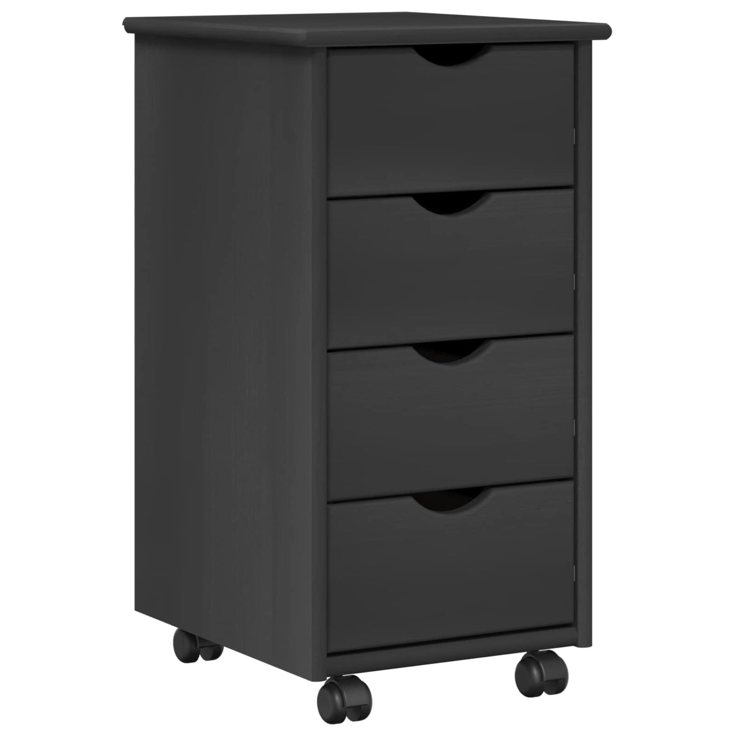 Schreibtischschrank-Set 2 stk. Grau Massives Kiefernholz