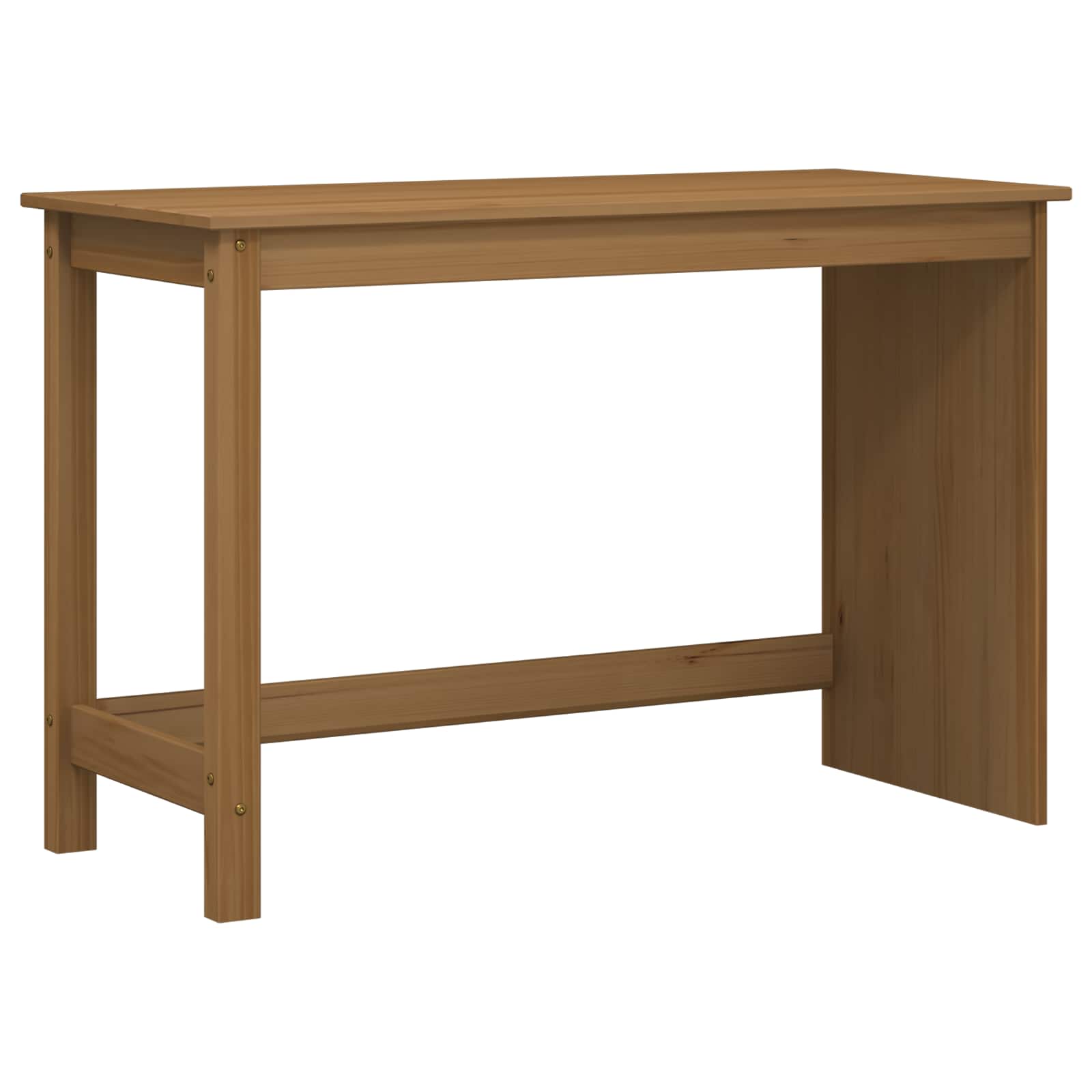 Desk und Rolling Cabinet Set MOSS 2 stk. Honigbraun