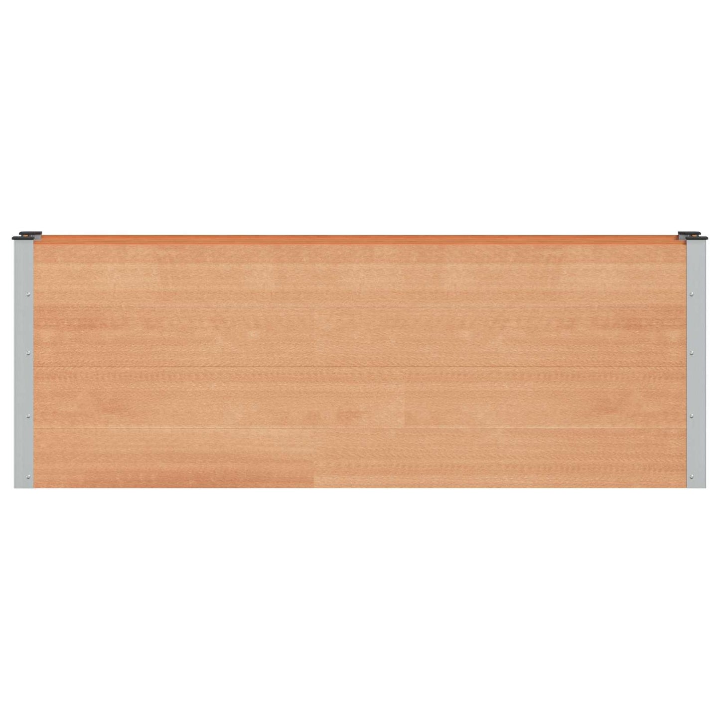 Hochbeet Braun 200 x 30 x 72 cm WPC und Aluminium