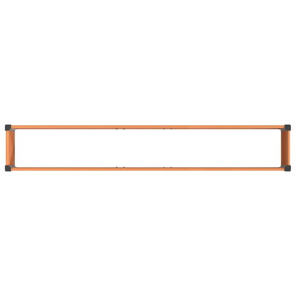 Hochbeet Braun 200 x 30 x 72 cm WPC und Aluminium