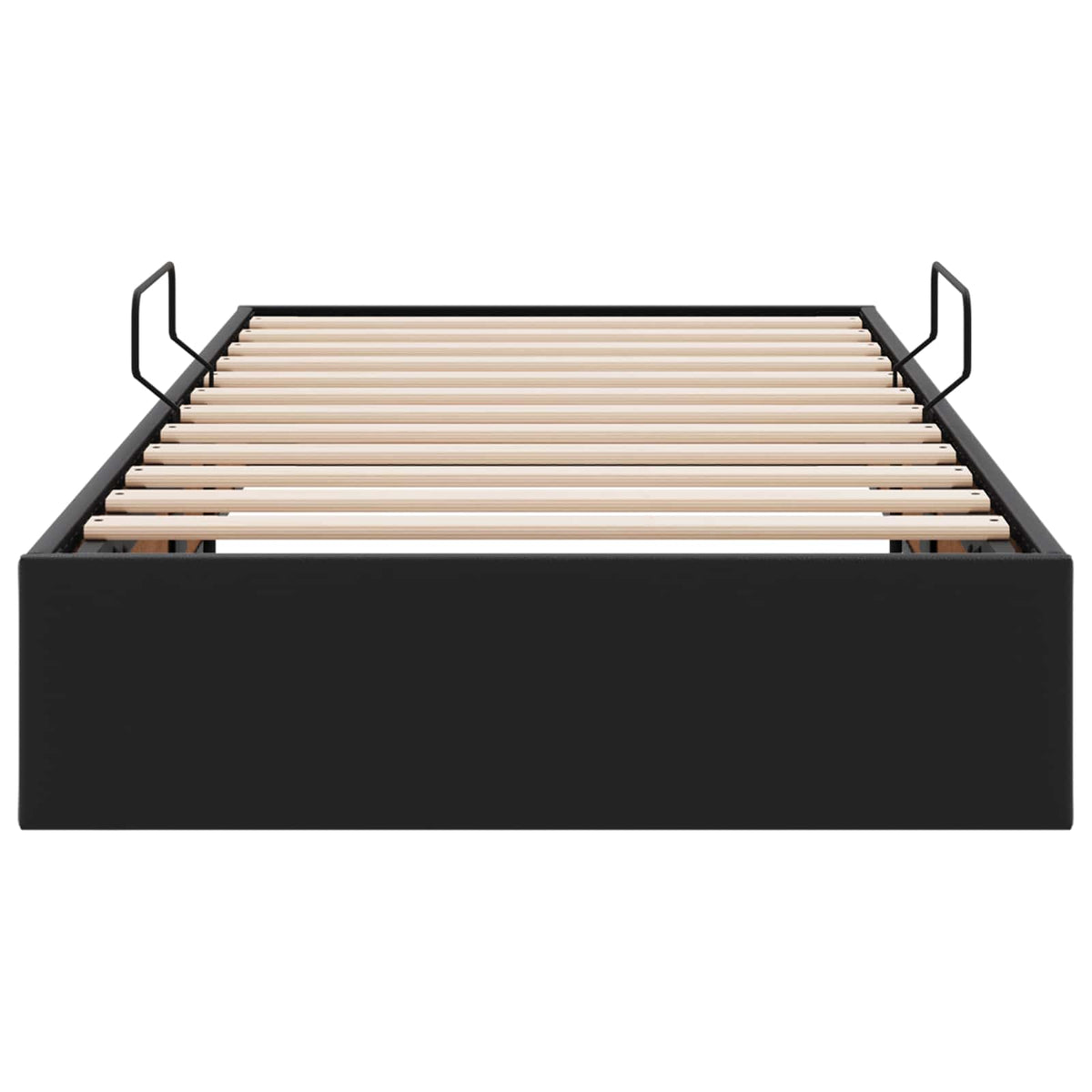 Ottoman Bettgestell Schwarz 90 x 200 cm Kunstleder