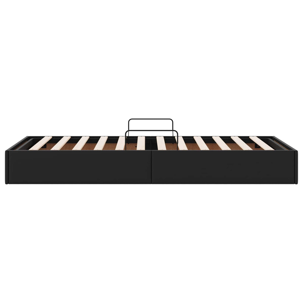 Ottoman Bettgestell Schwarz 90 x 200 cm Kunstleder