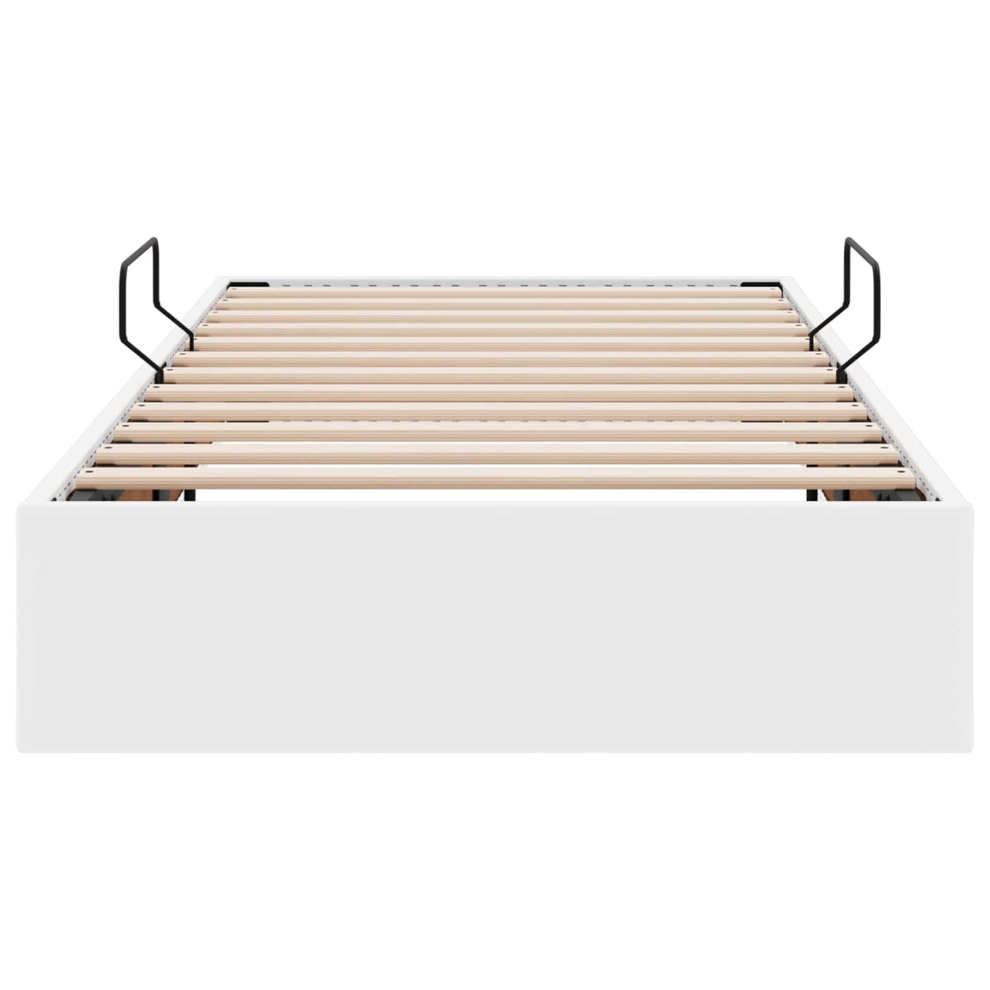 Ottoman Bettgestell Reinweiß 90 x 200 cm Kunstleder