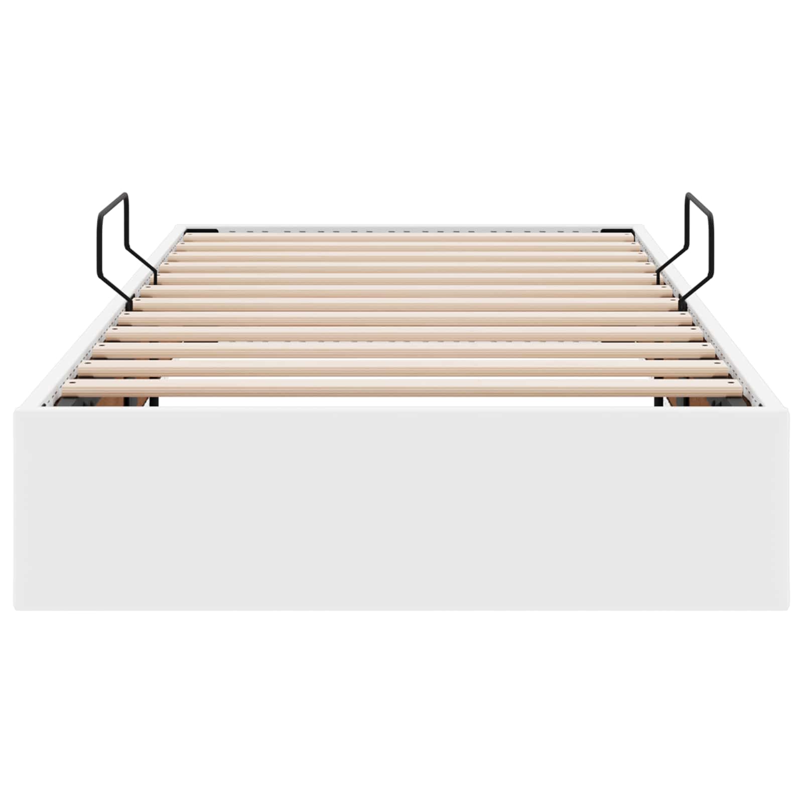 Ottoman Bettgestell Reinweiß 90 x 200 cm Kunstleder