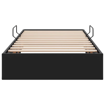 Ottoman Bettgestell Schwarz 100 x 200 cm Kunstleder
