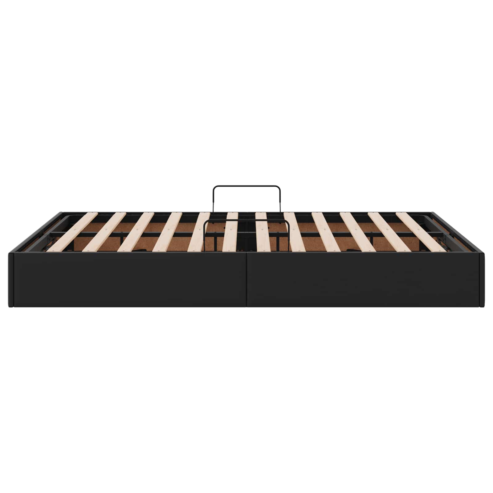 Ottoman Bettgestell Schwarz 140 x 200 cm Kunstleder