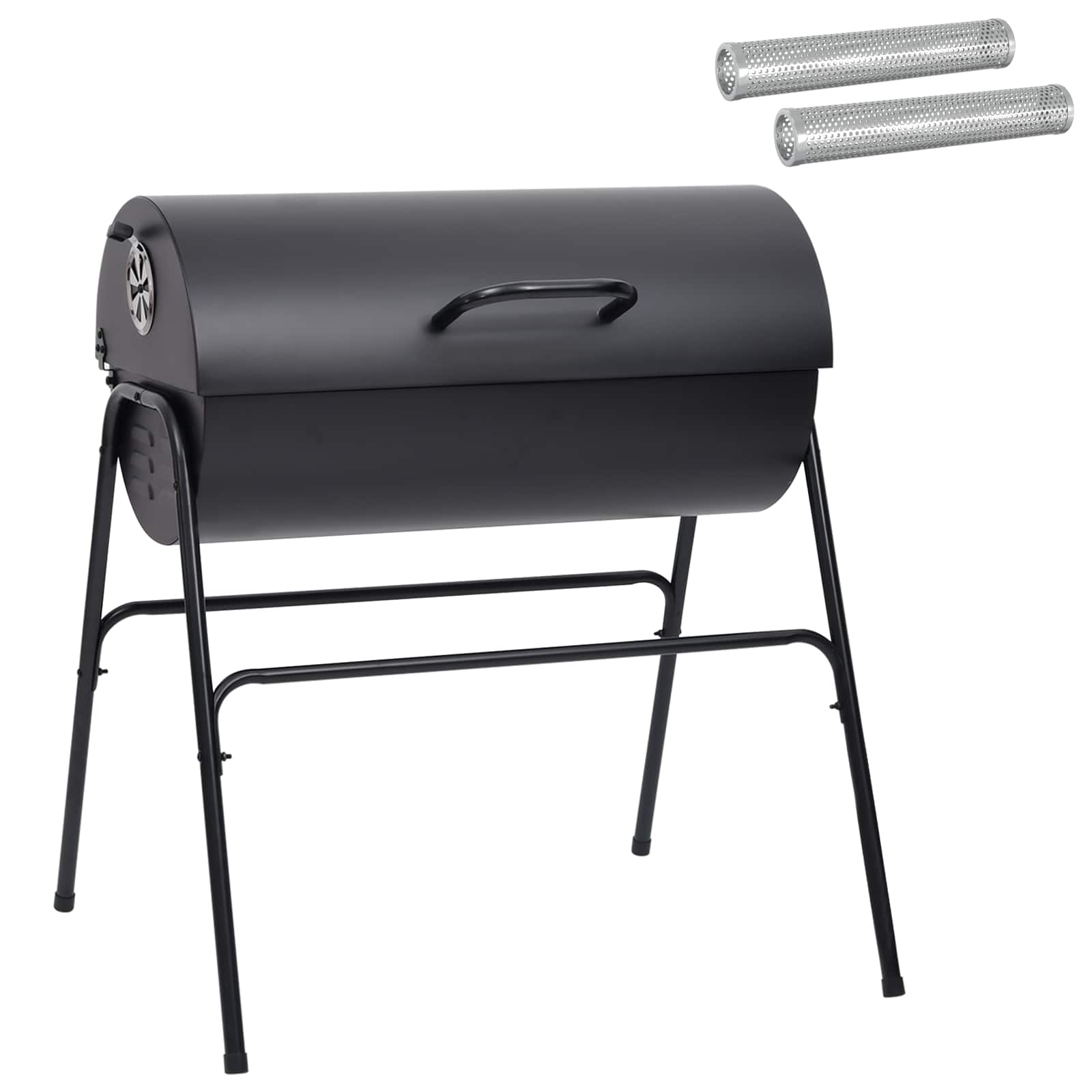 Outdoor Grill 3 Stk. 80 x 73 x 90 cm Metall Schwarz