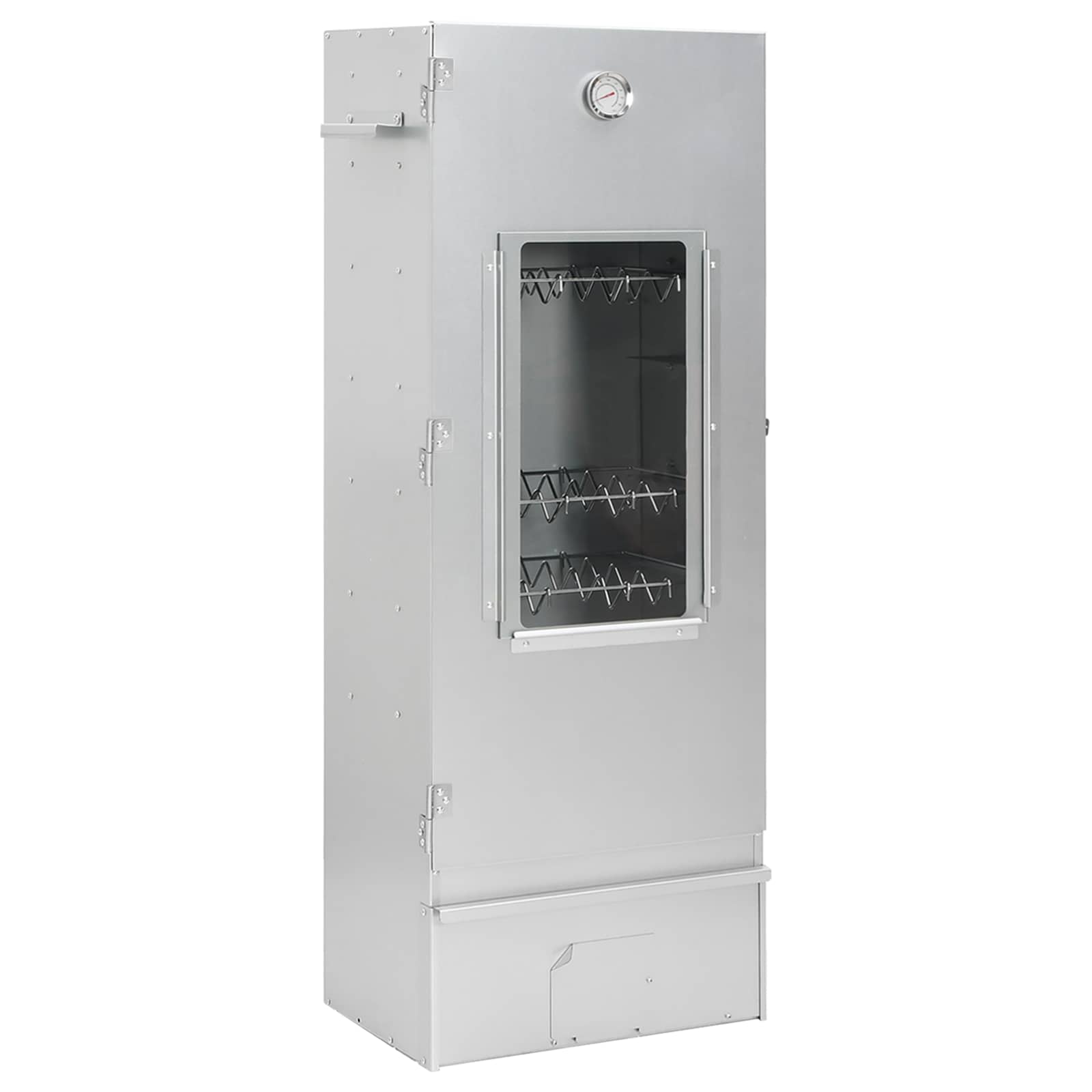 Räucher Ofen 3 Stk. 44,5 x 29 x 110 cm Verzinkter Stahl Silber
