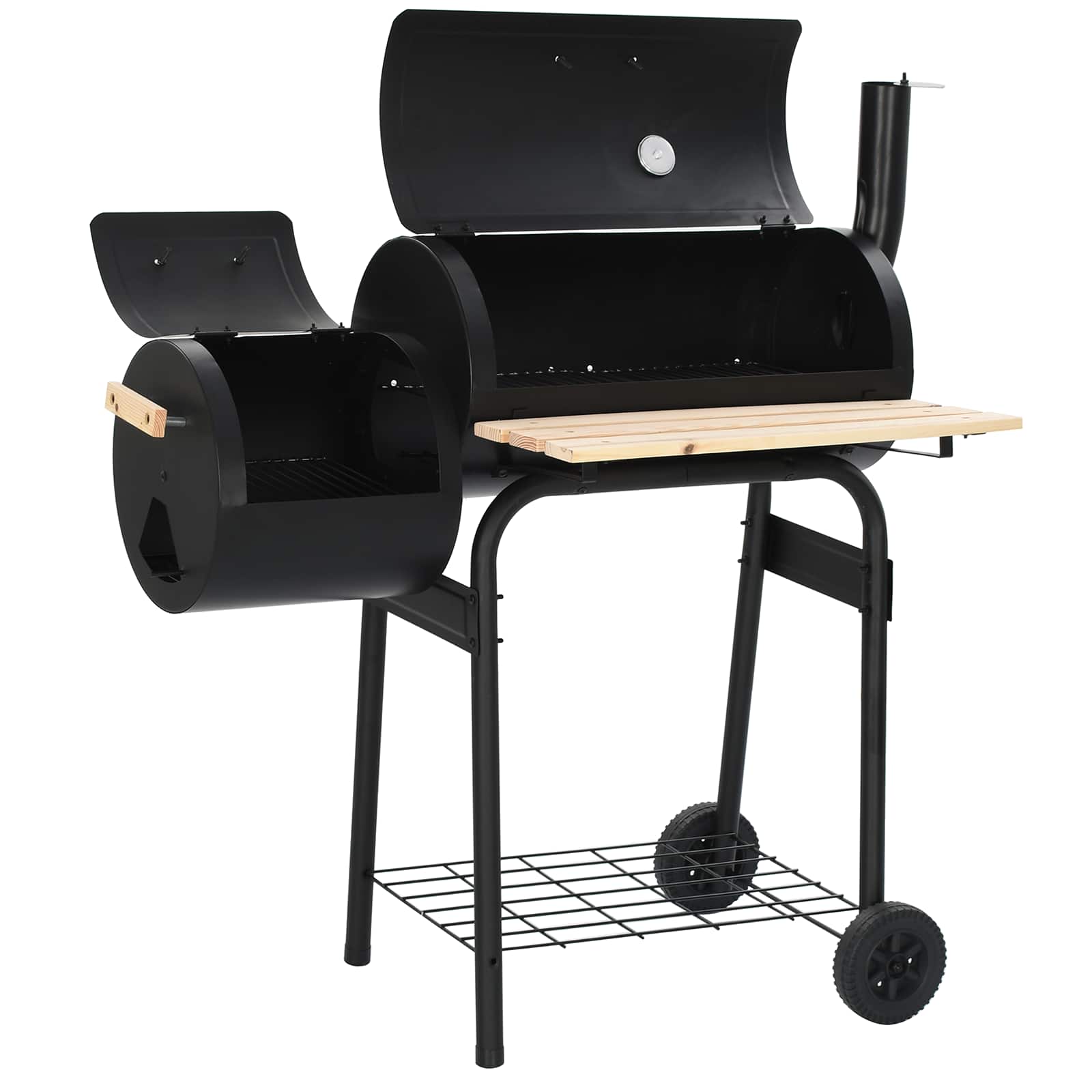 Outdoor Grill 103 x 60 x 113 cm Stahl Schwarz