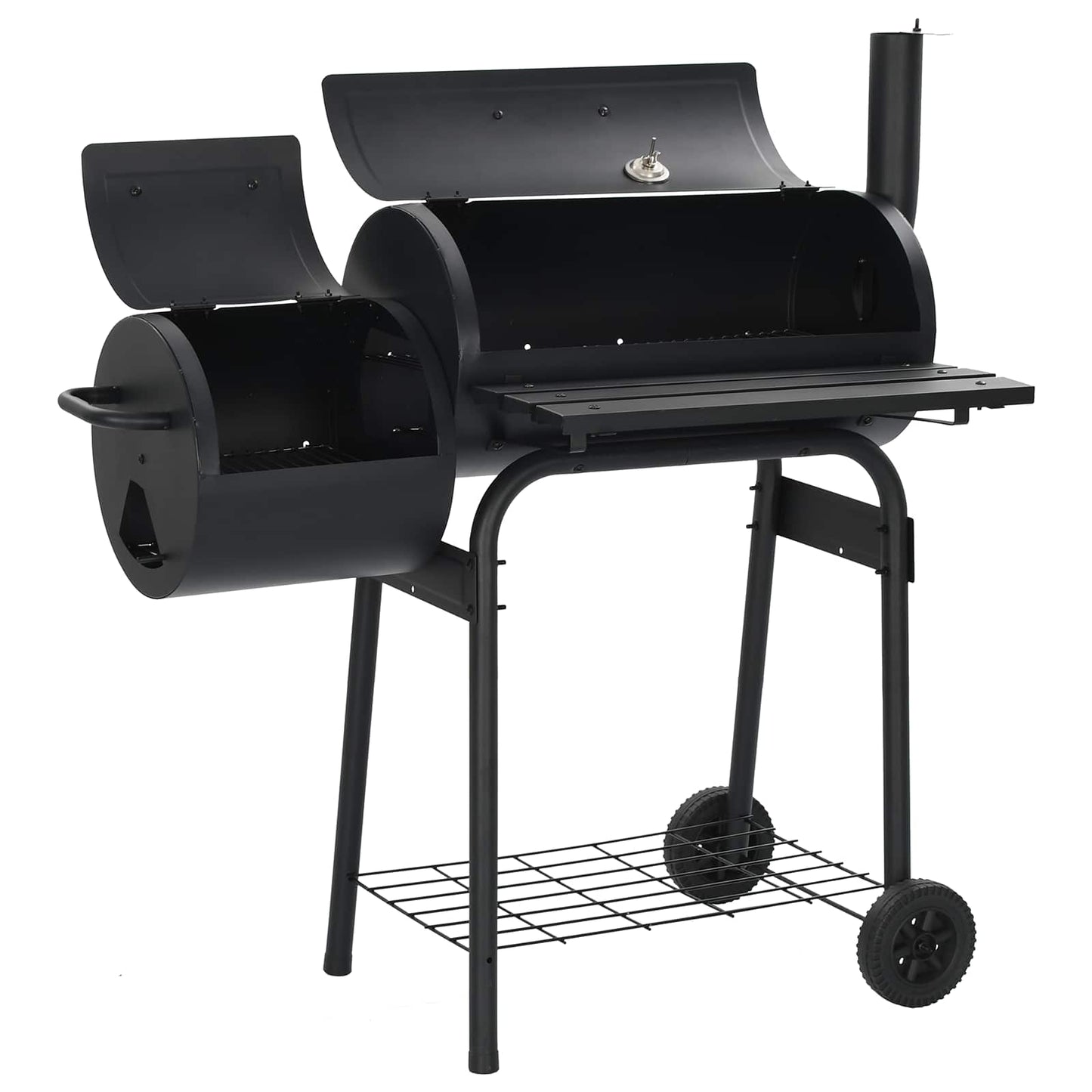 Outdoor Grill 103 x 60 x 113 cm Stahl Schwarz