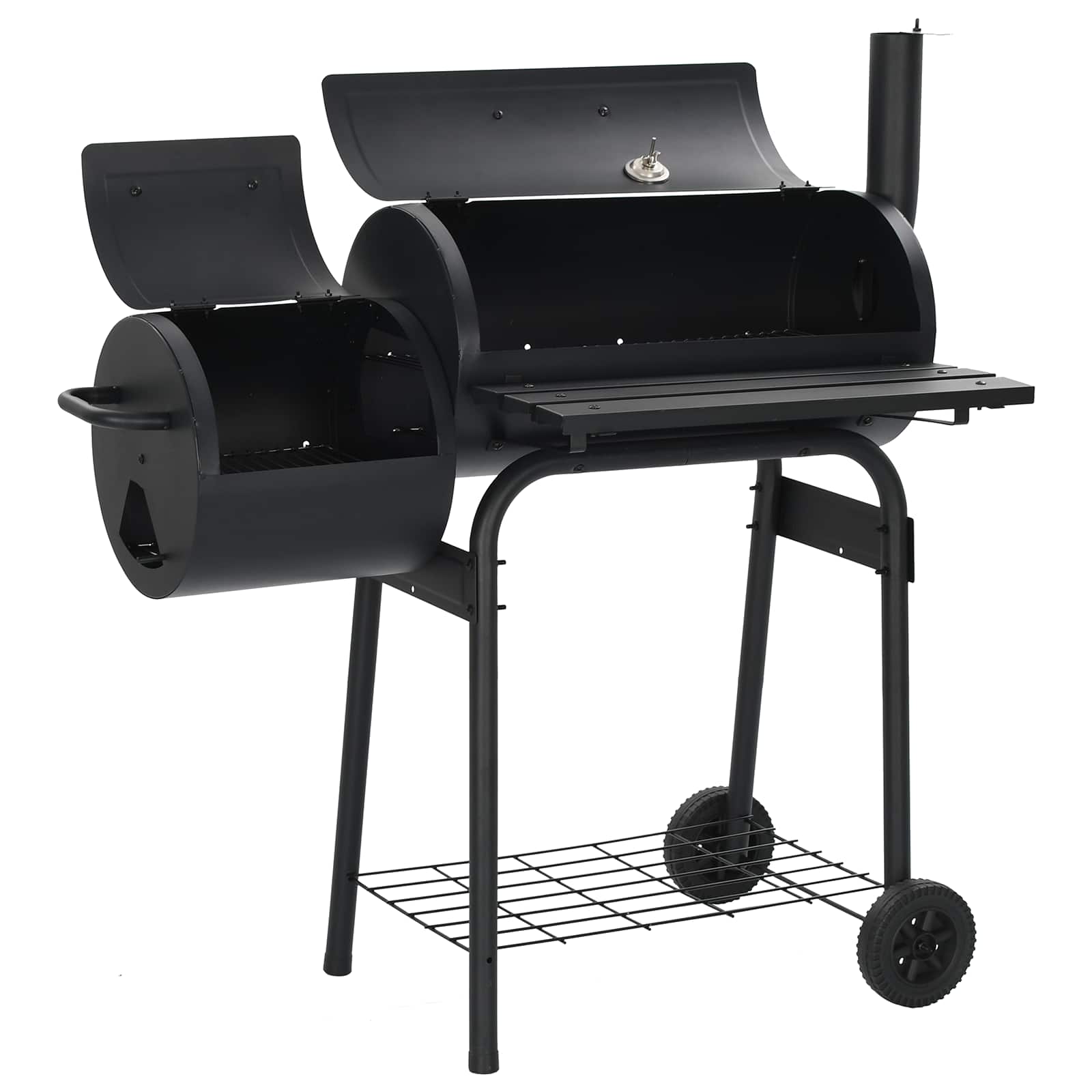 Outdoor Grill 103 x 60 x 113 cm Stahl Schwarz