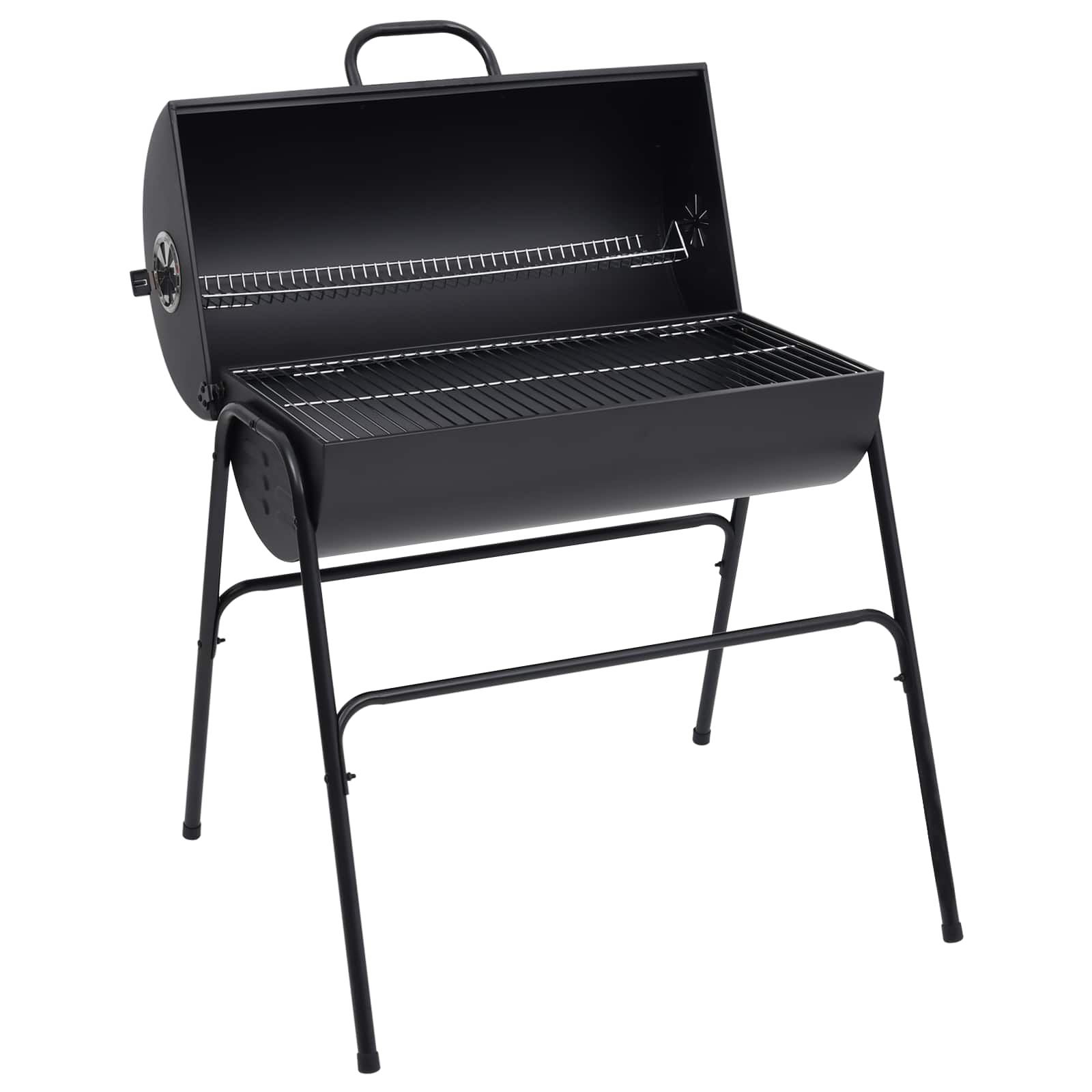 Fassgrill mit 2 Kochrosten 3 Stk. 80 x 73 x 90 cm Metall