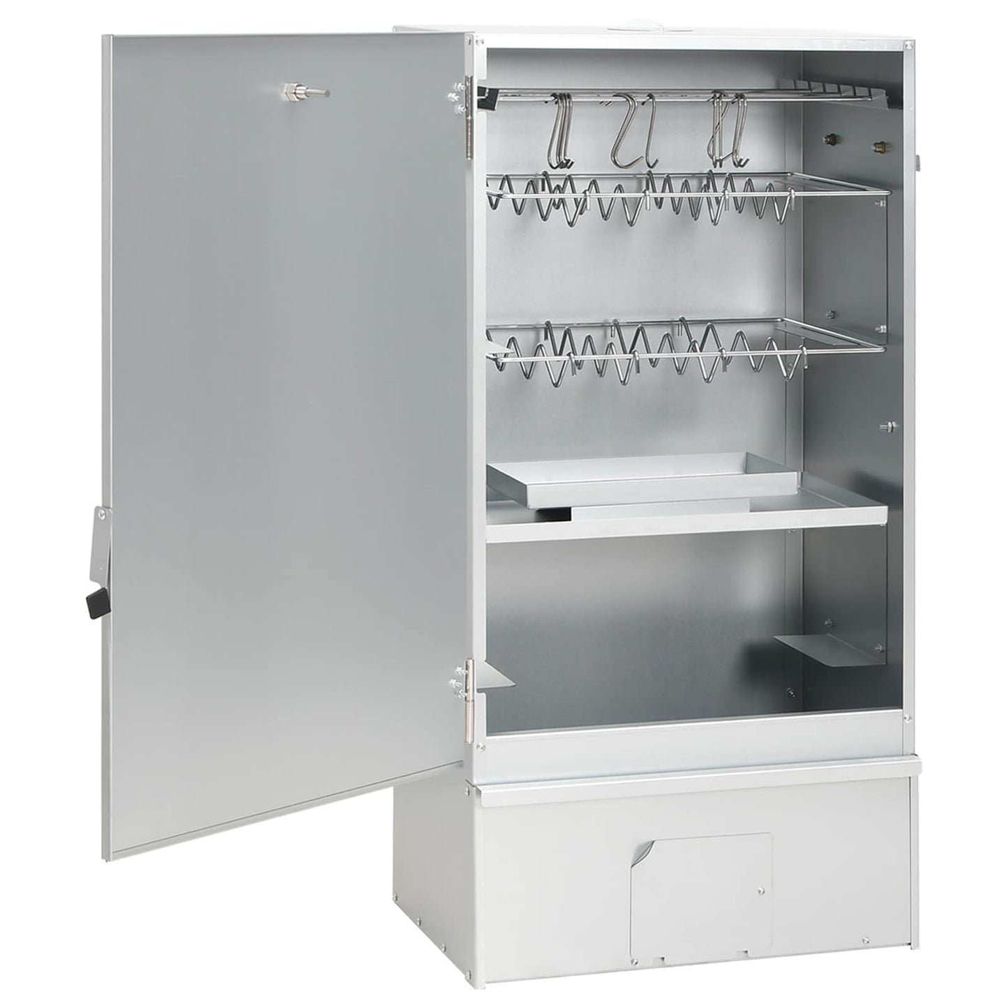 Räucher Ofen 3 Stk. 44,5 x 29 x 83 cm Verzinkter Stahl Silber