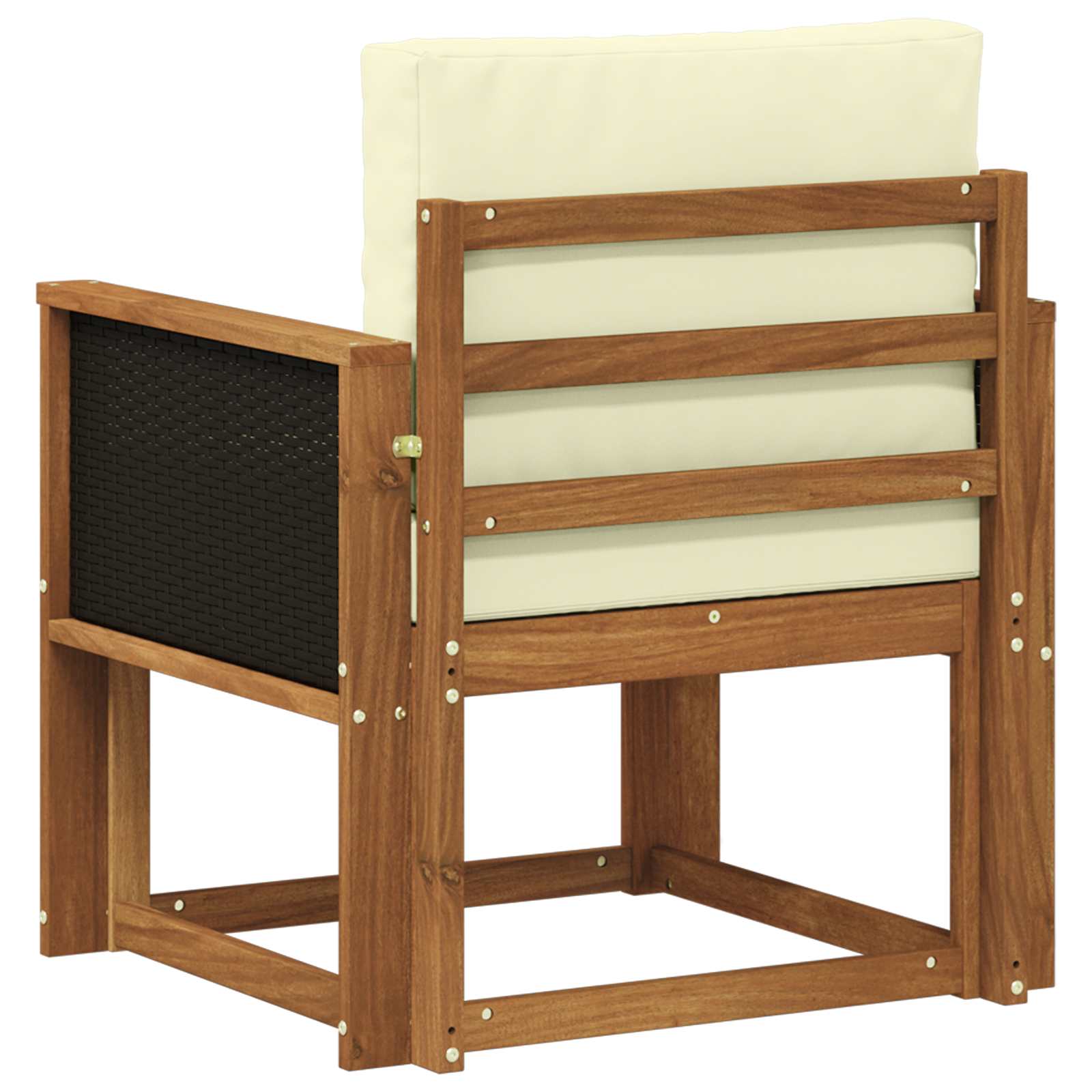 Outdoor Mittelsofa Massivholz Akazie Natur