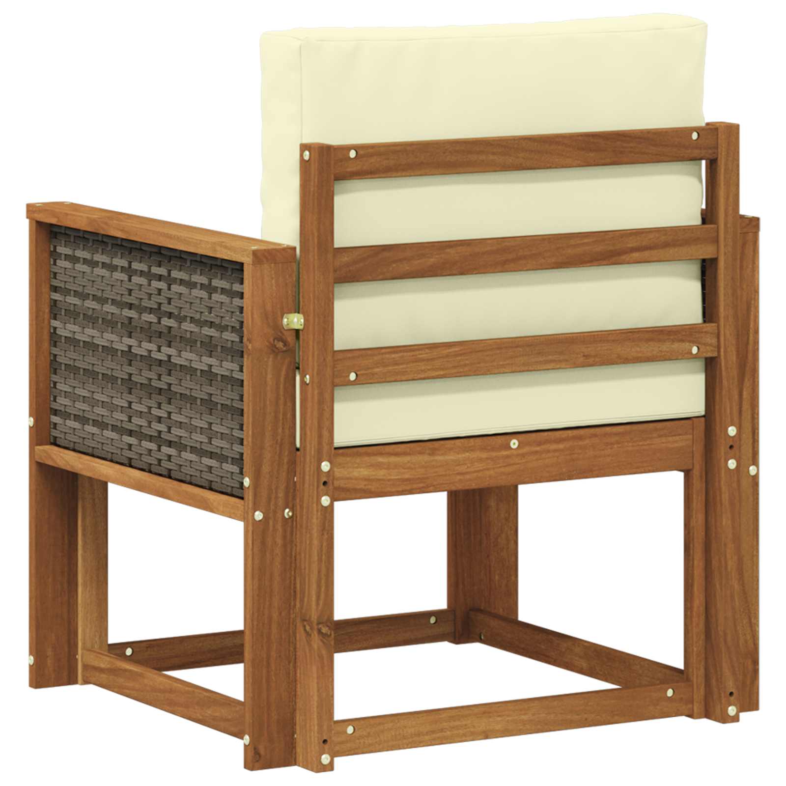 Outdoor Mittelsofa Massivholz Akazie Natur
