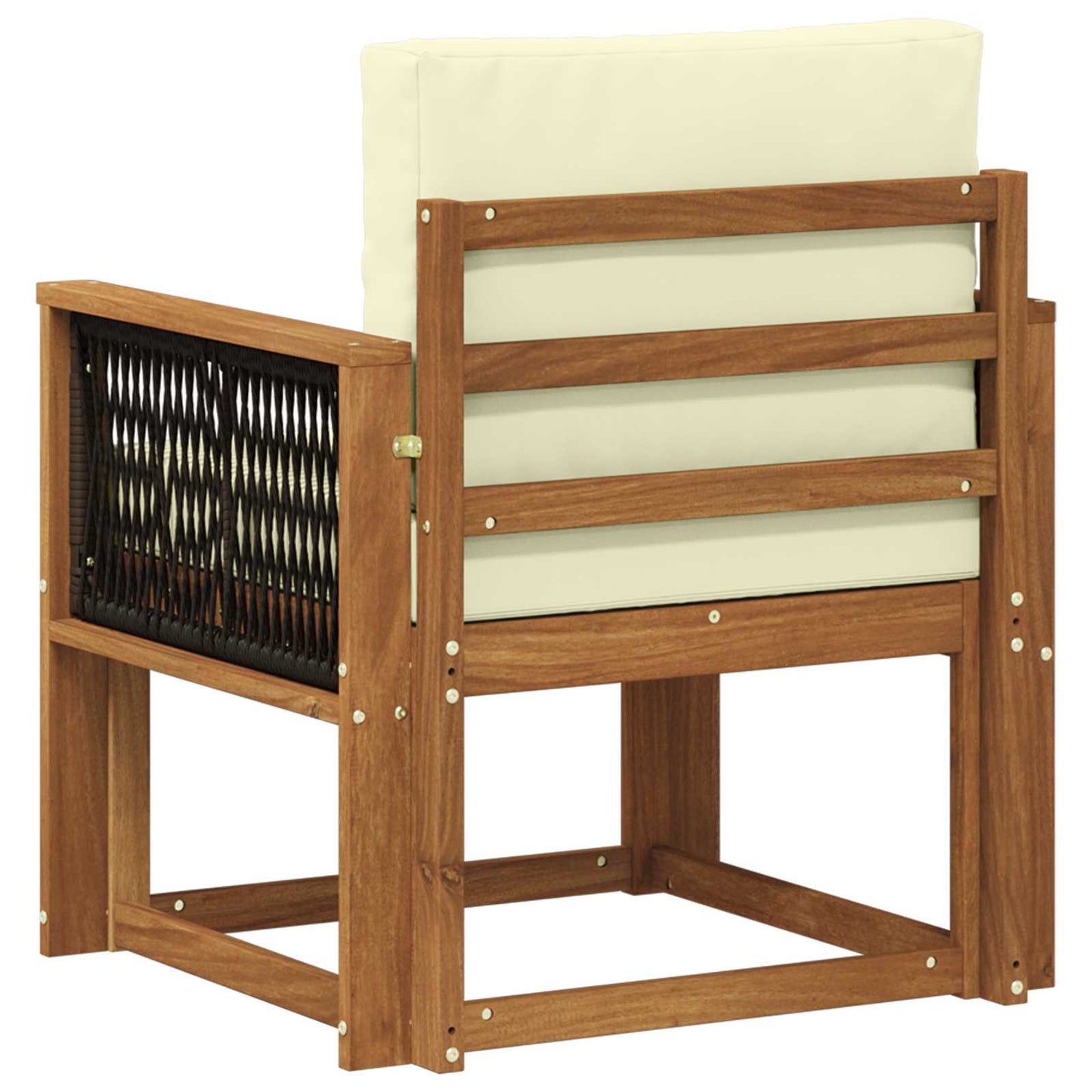 Outdoor Mittelsofa Massivholz Akazie Natur