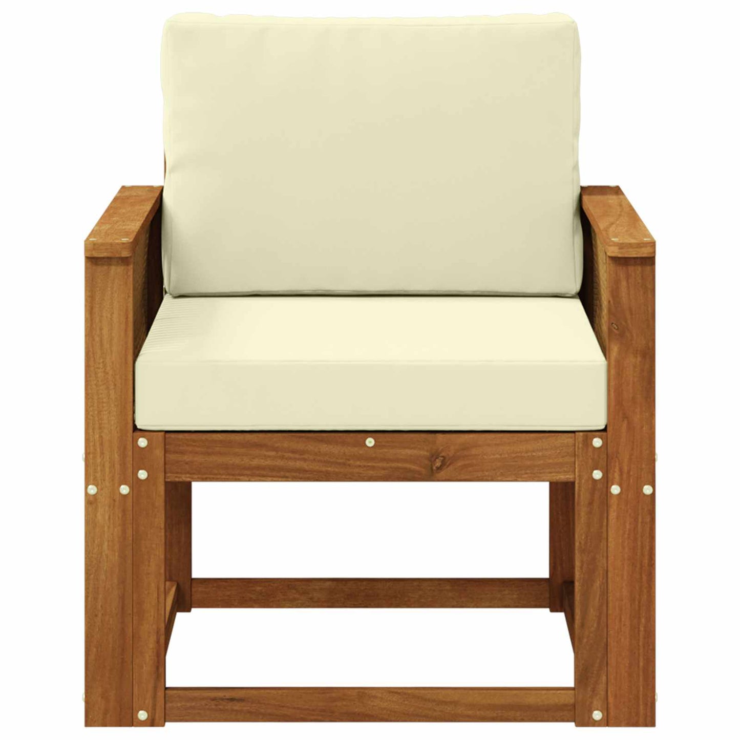 Outdoor Mittelsofa Massivholz Akazie Natur