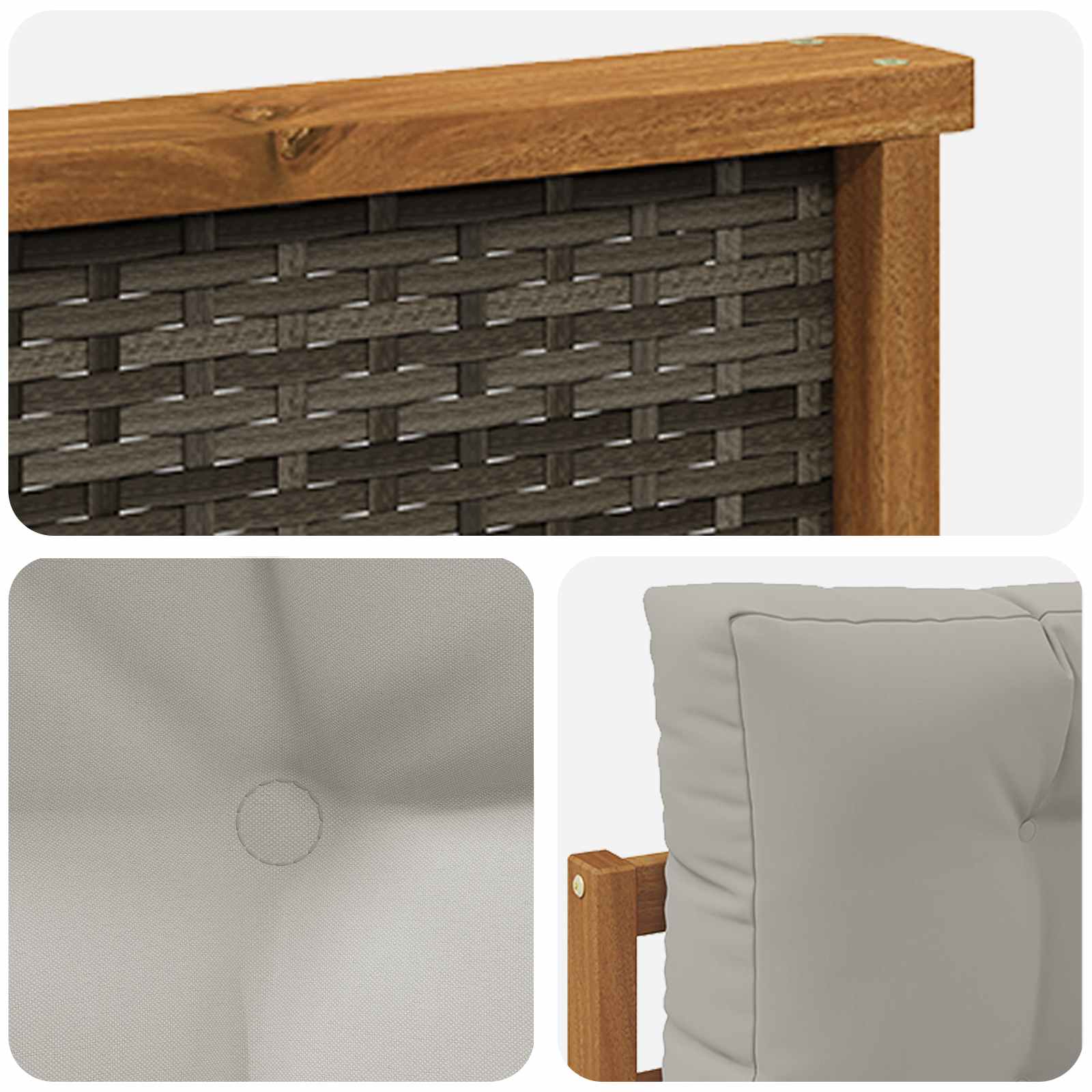 Outdoor Mittelsofa Natur