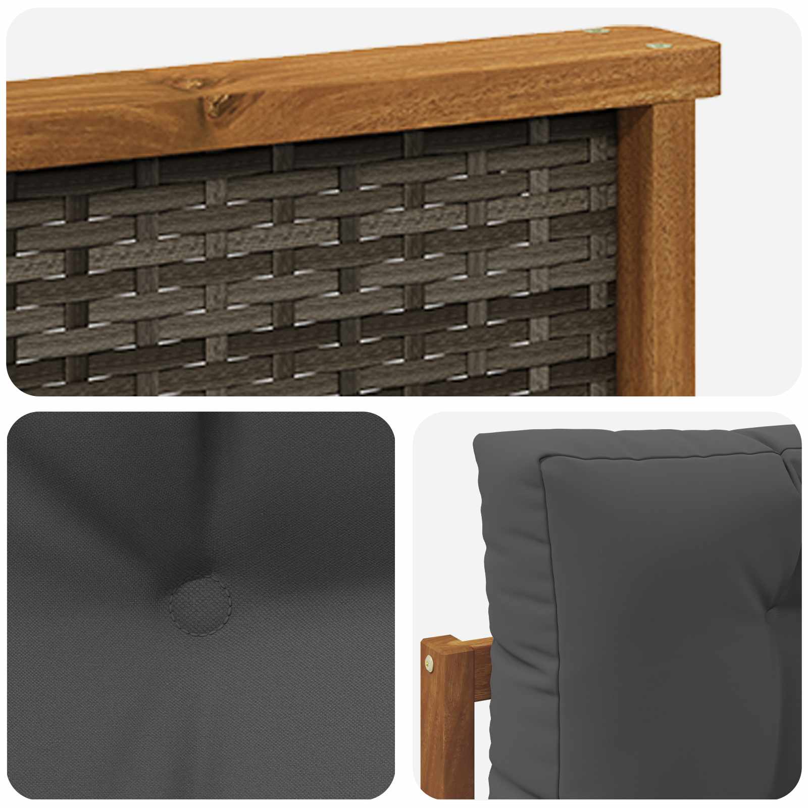 Outdoor Mittelsofa Natur