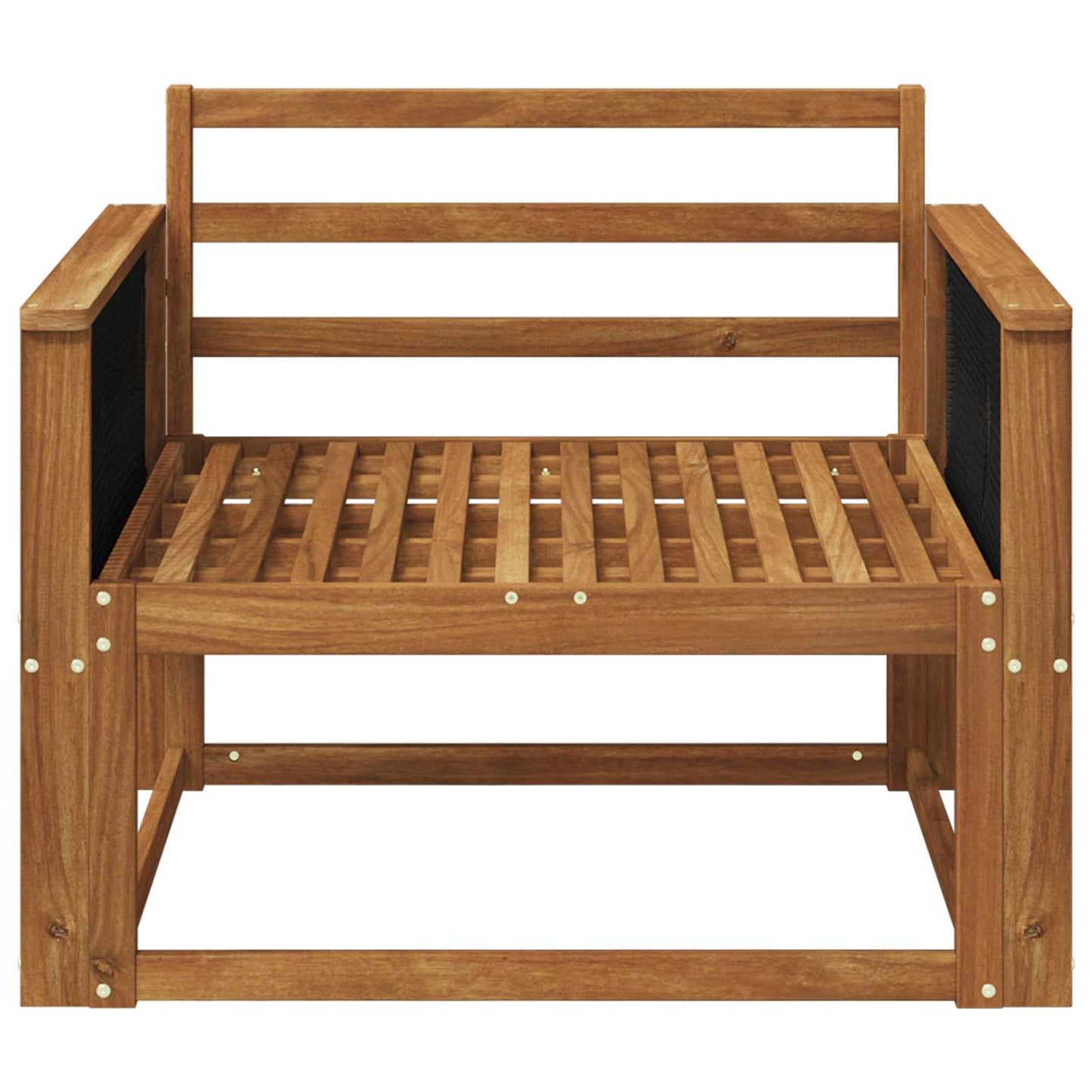 Outdoor Mittelsofa Massivholz Akazie Natur