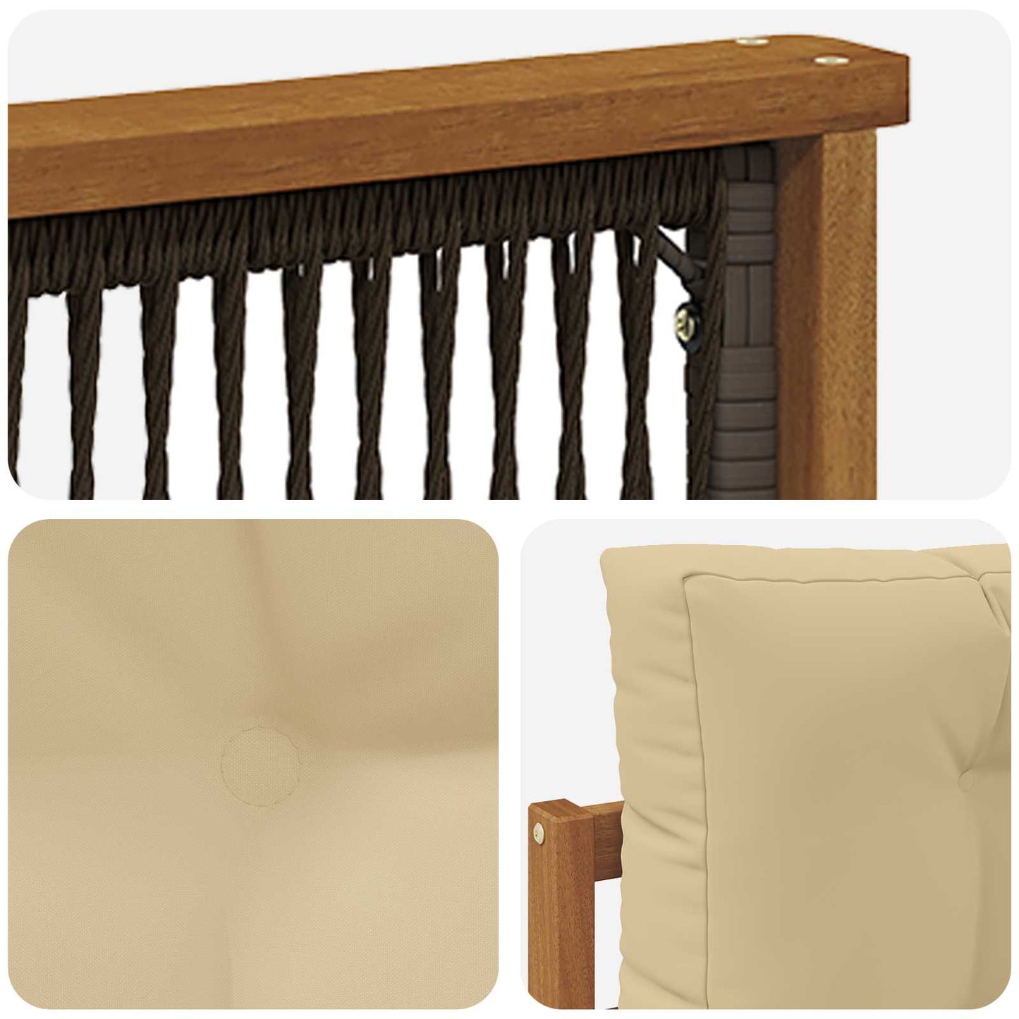 Outdoor Mittelsofa Natur