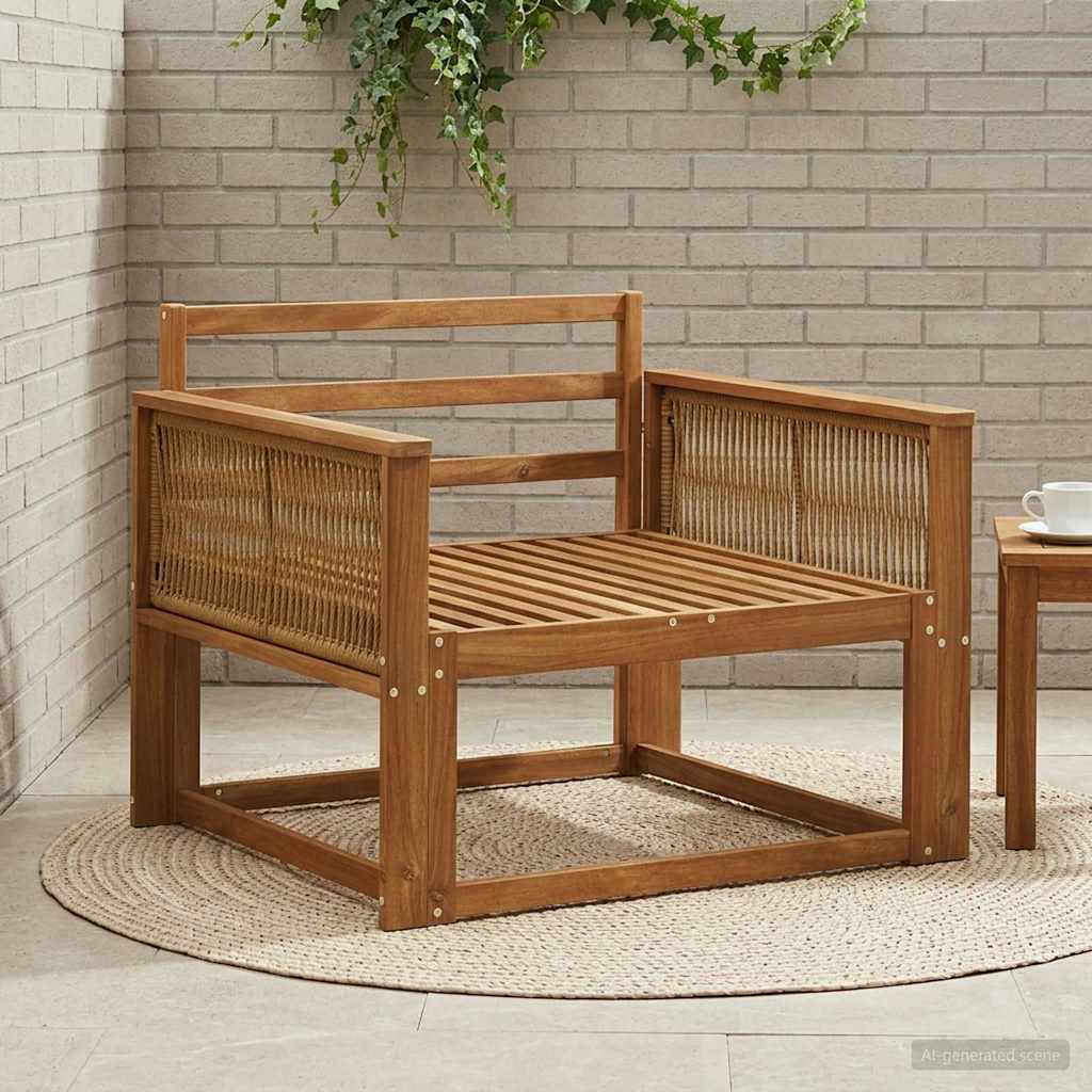 Outdoor Mittelsofa Natur