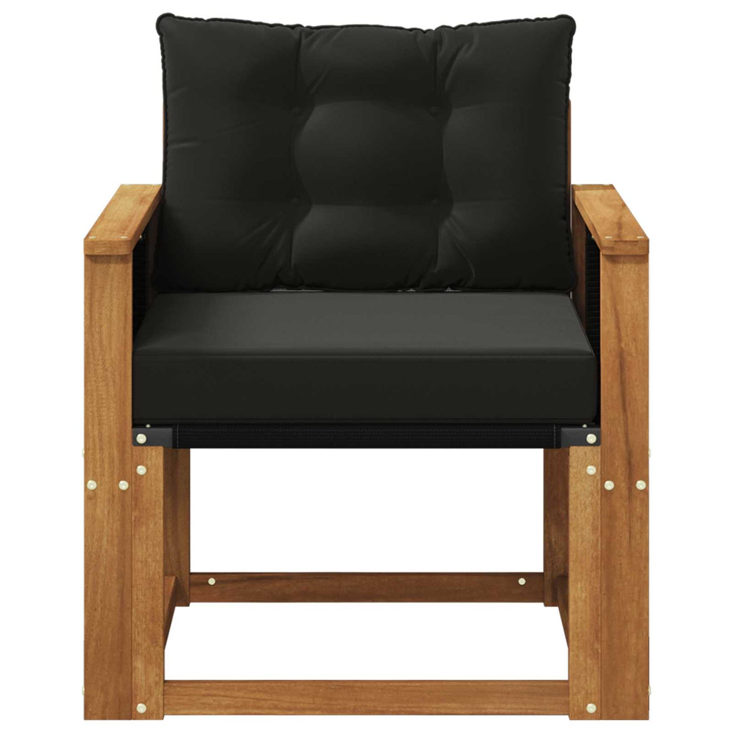 Outdoor Mittelsofa Massivholz Akazie Natur