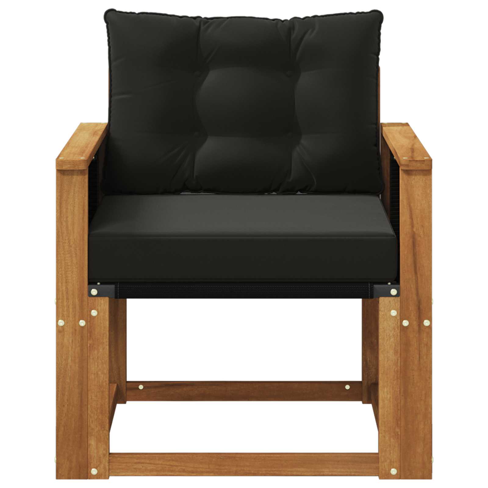 Outdoor Mittelsofa Massivholz Akazie Natur