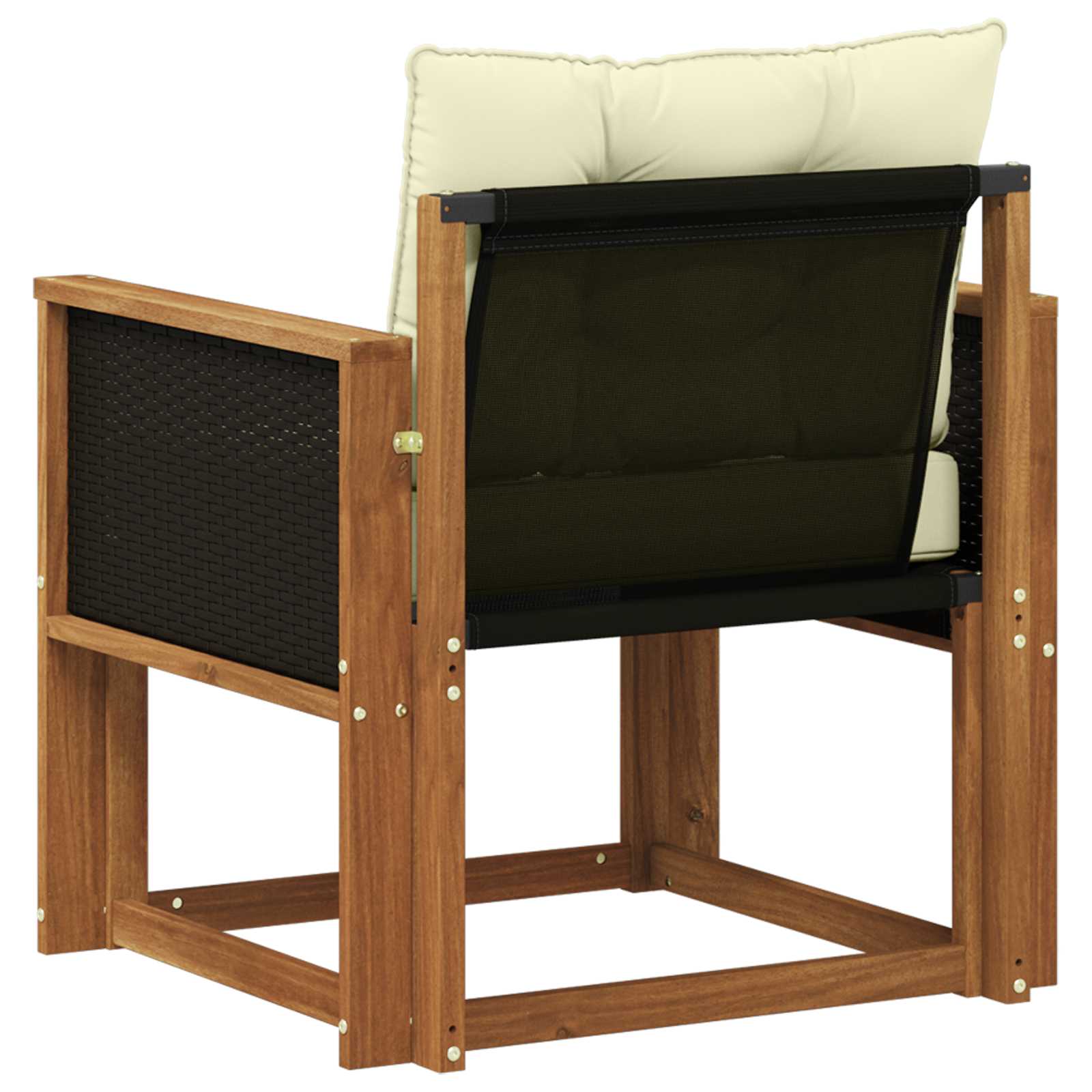 Outdoor Mittelsofa Massivholz Akazie Natur