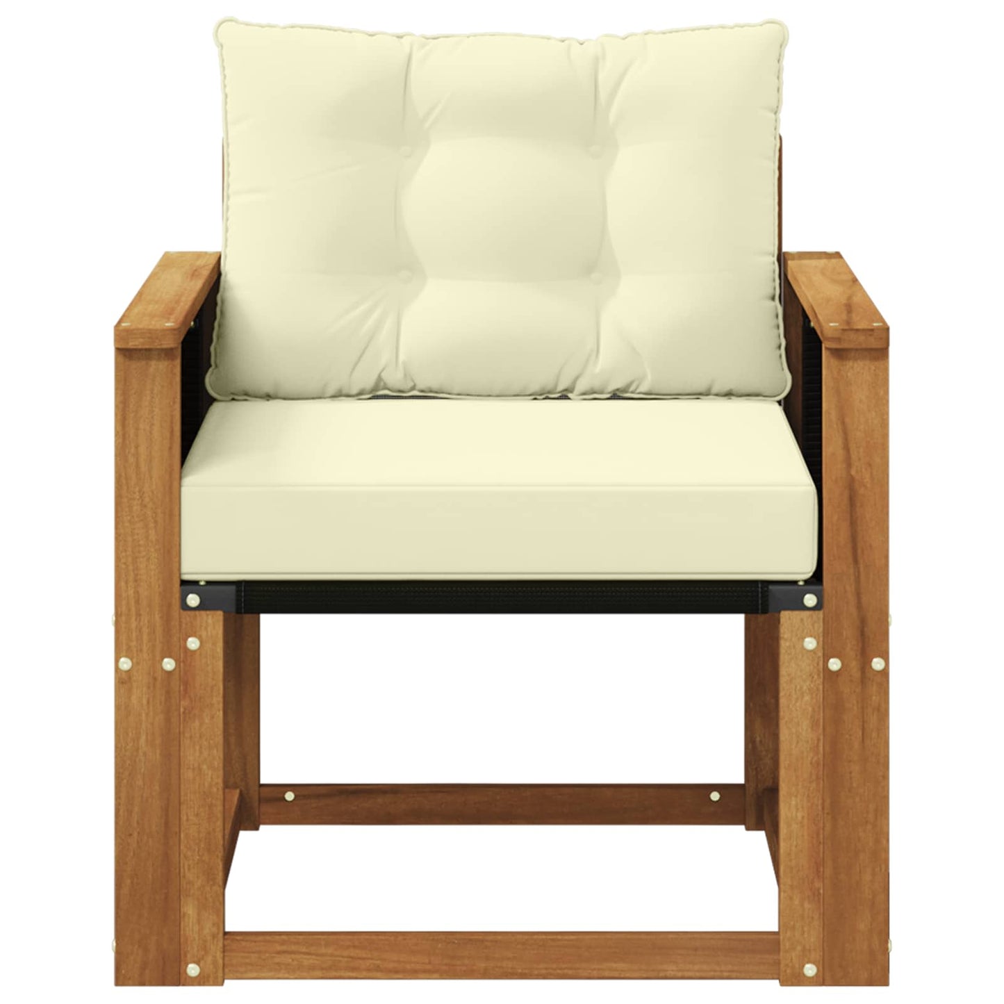 Outdoor Mittelsofa Massivholz Akazie Natur