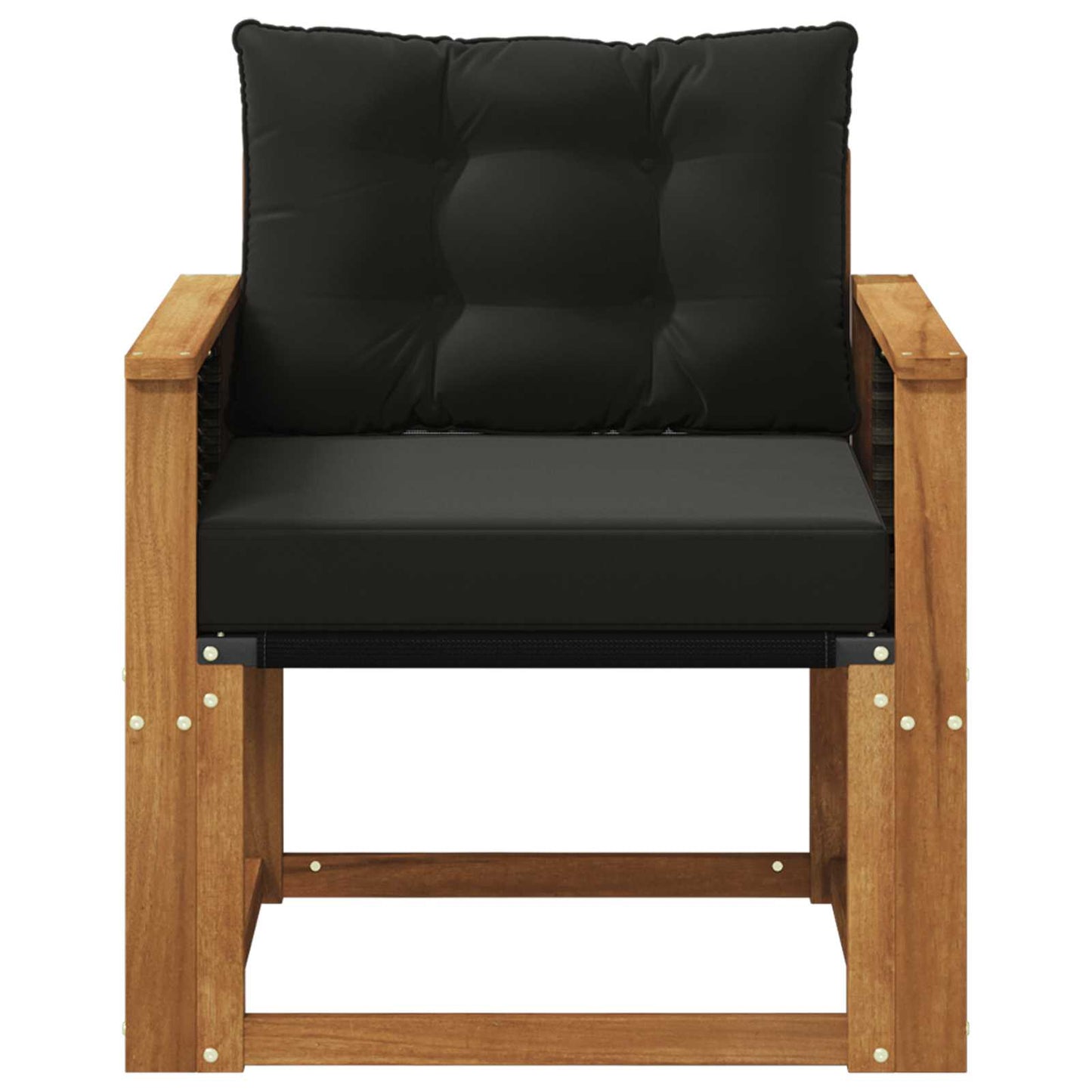 Outdoor Mittelsofa Massivholz Akazie Natur