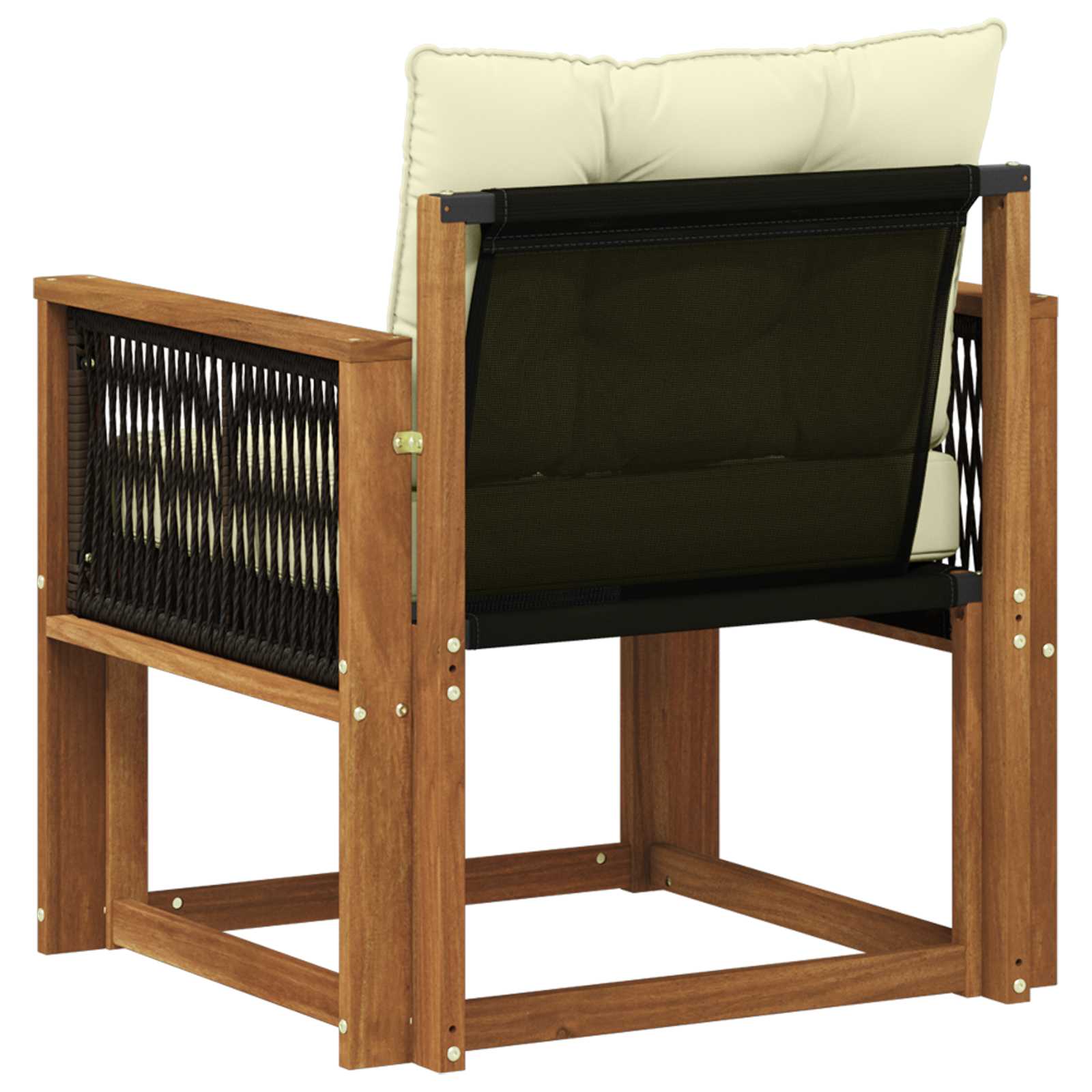 Outdoor Mittelsofa Massivholz Akazie Natur