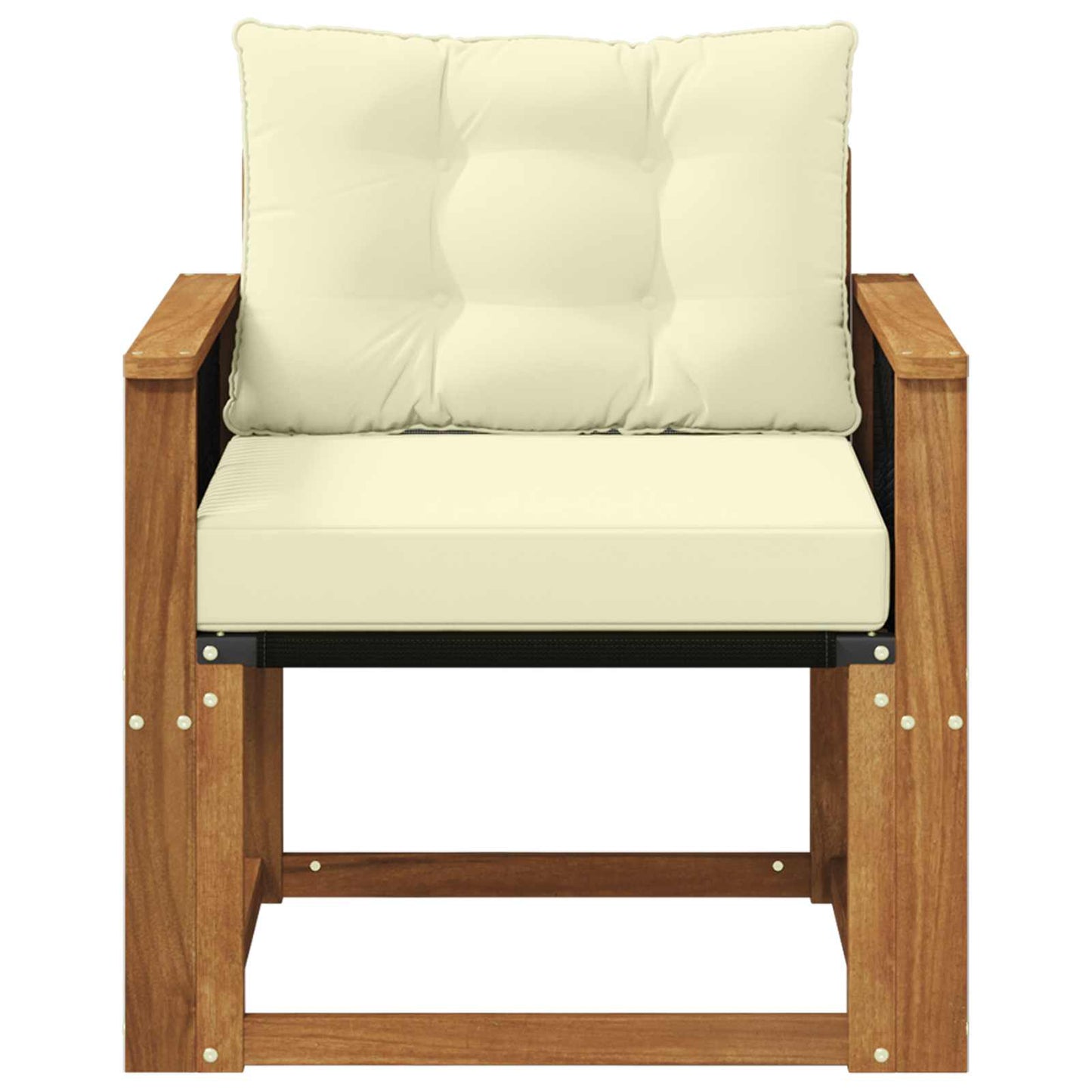 Outdoor Mittelsofa Massivholz Akazie Natur