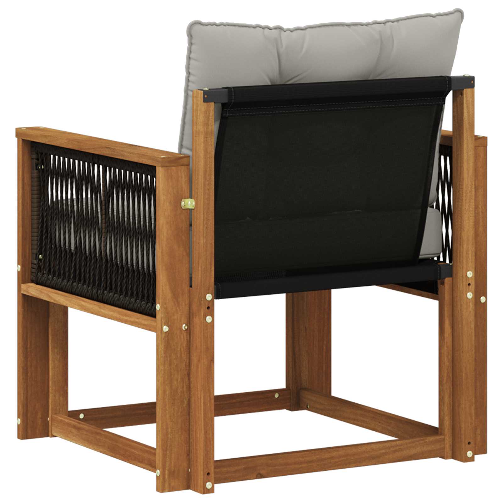Outdoor Mittelsofa Massivholz Akazie Natur