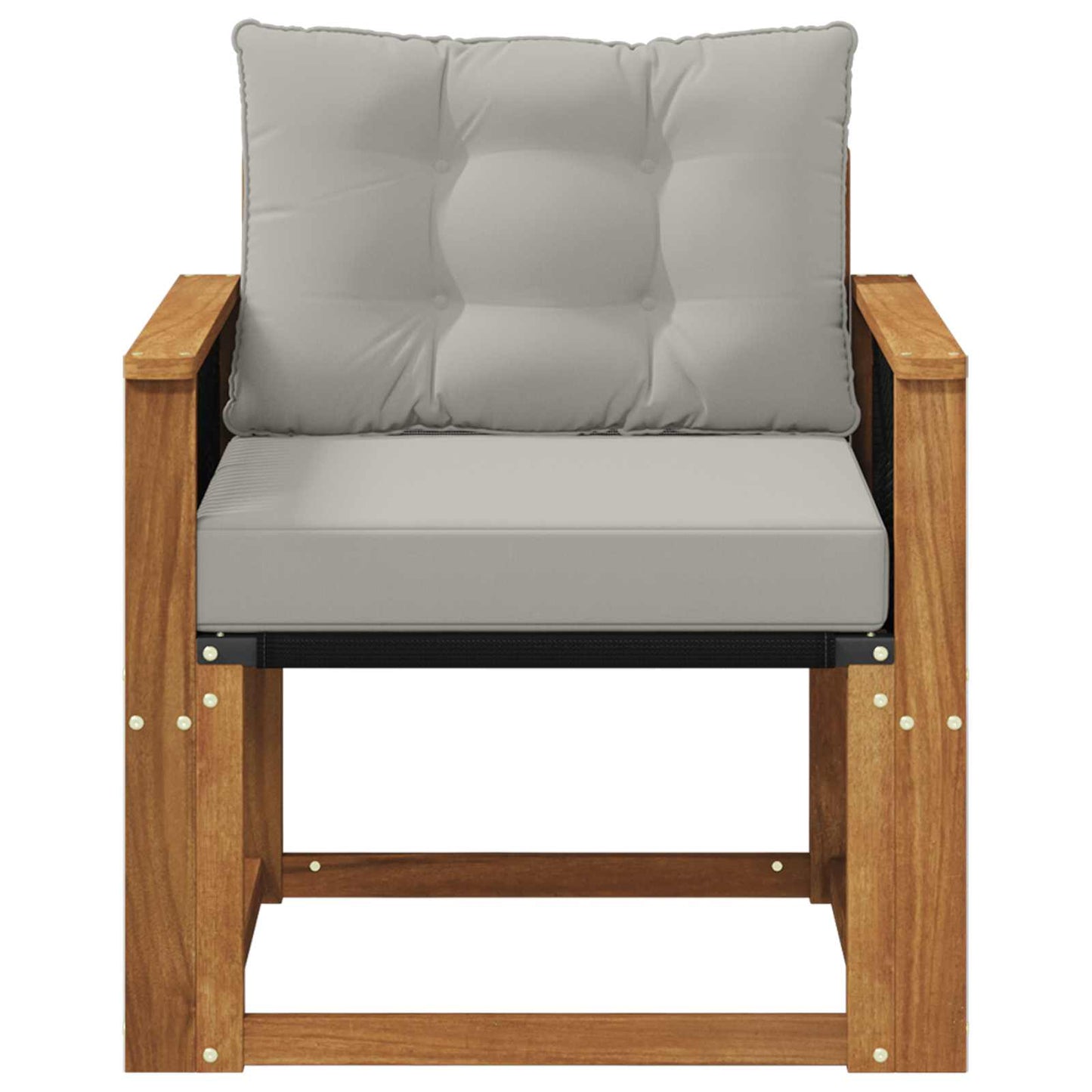 Outdoor Mittelsofa Massivholz Akazie Natur